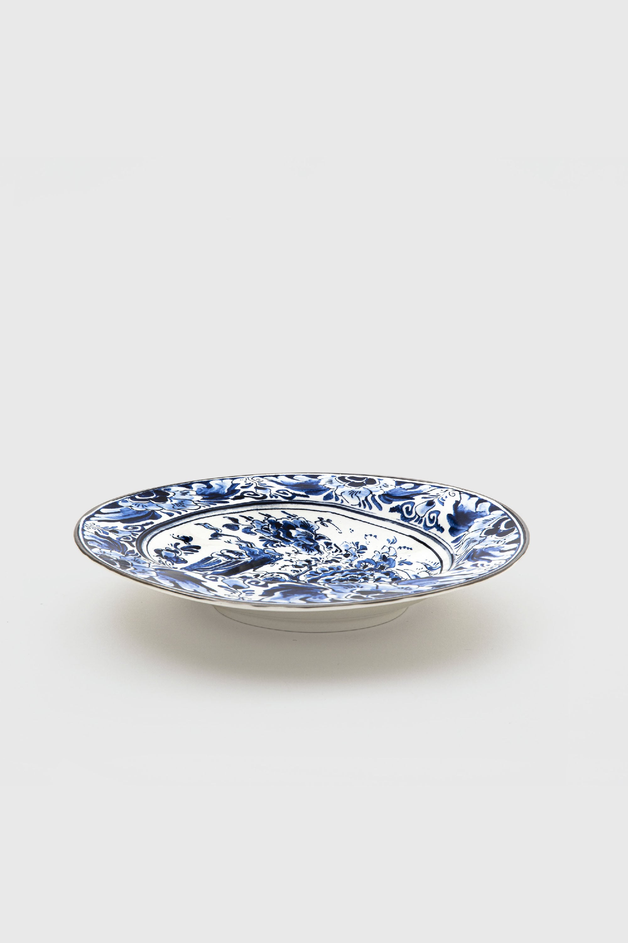 Diesel - 11222 SOUP PLATE IN PORCELAIN "CLASSIC O, Unisex's Pocelain soupe plate in White/Blue - 3