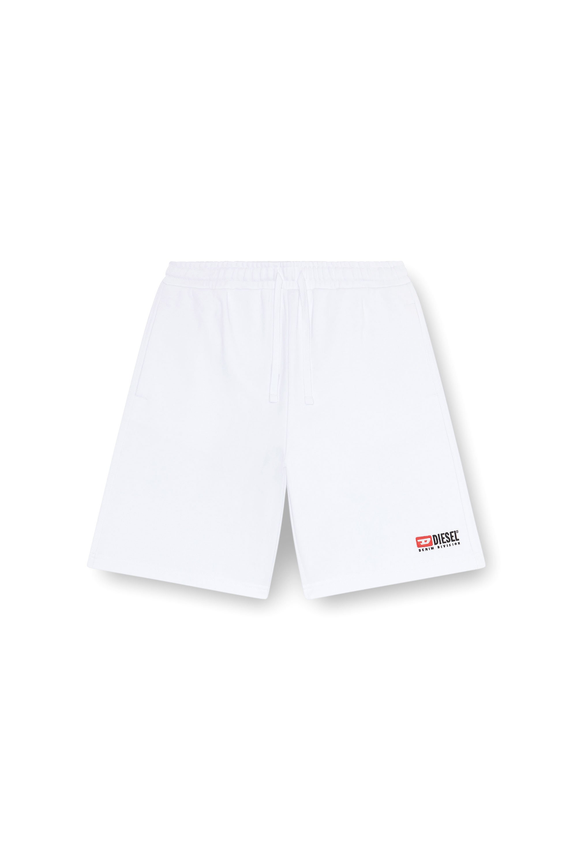 Diesel - P-CROWN-DIV, Man's Sweat shorts with embroidered logo in White - 3