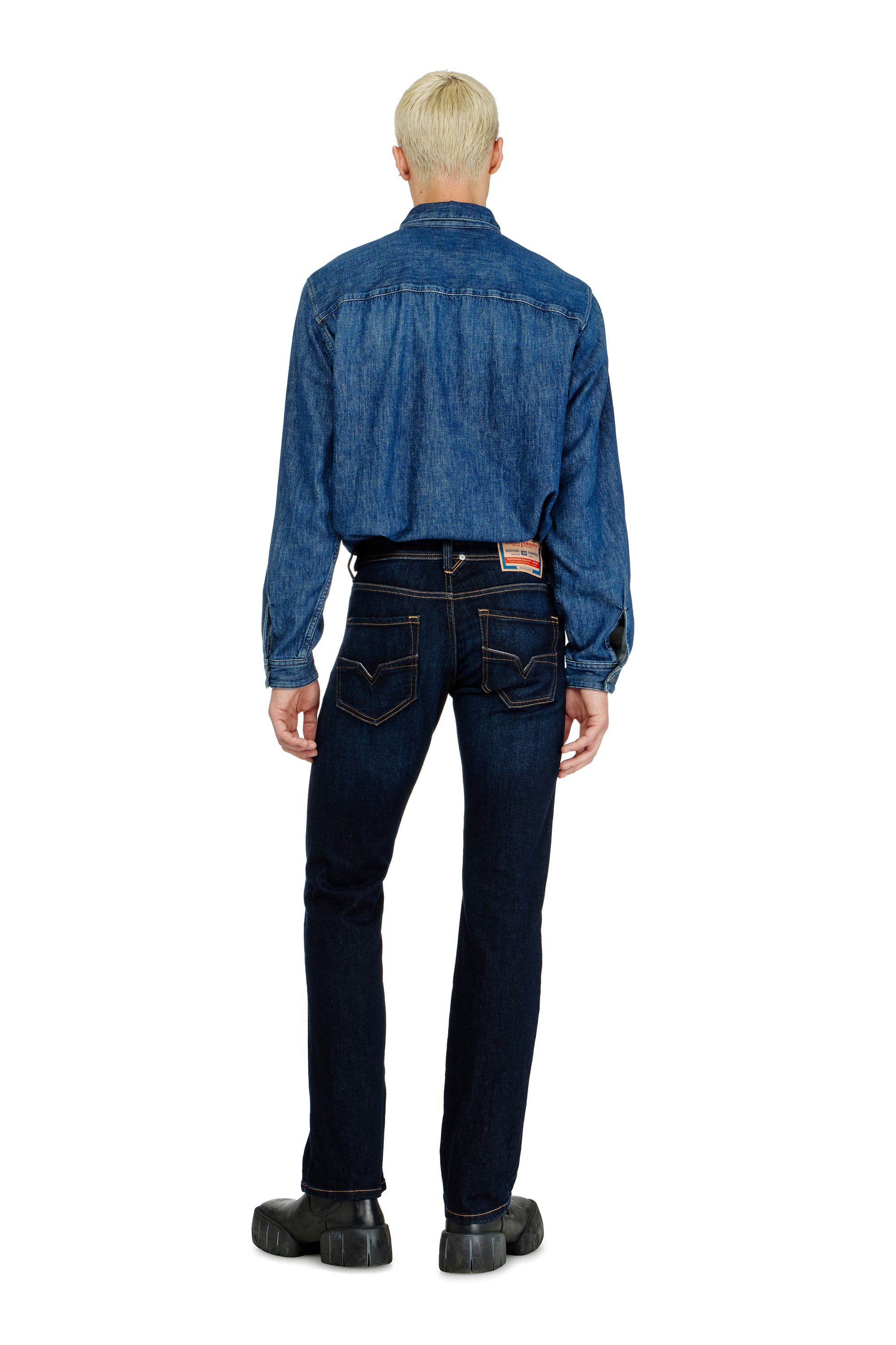 Diesel - Man's Regular Jeans 1985 Larkee 09Q15, Dark Blue - 3