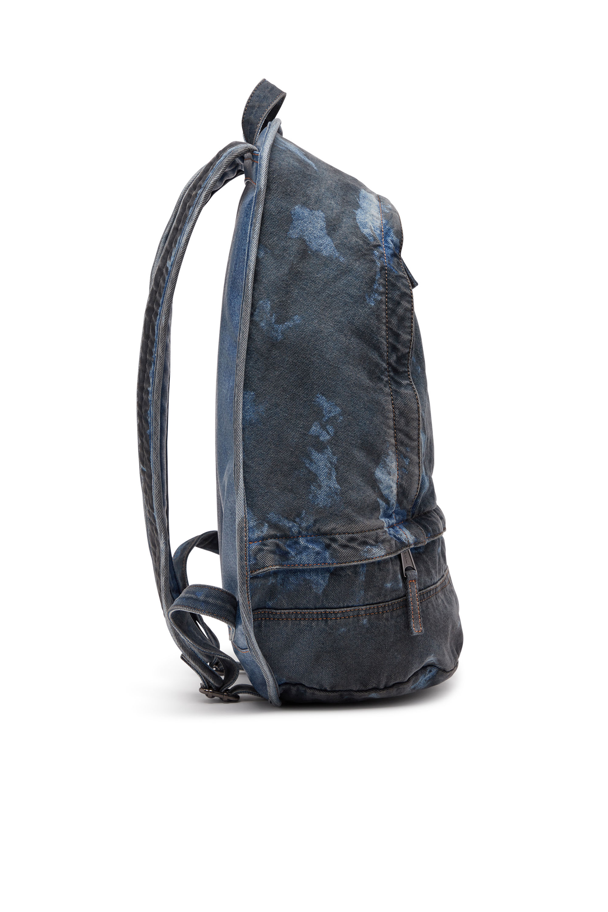 Diesel - RAVE BACKPACK, Unisex Rave-Backpack in coated denim in Blue - Image 3