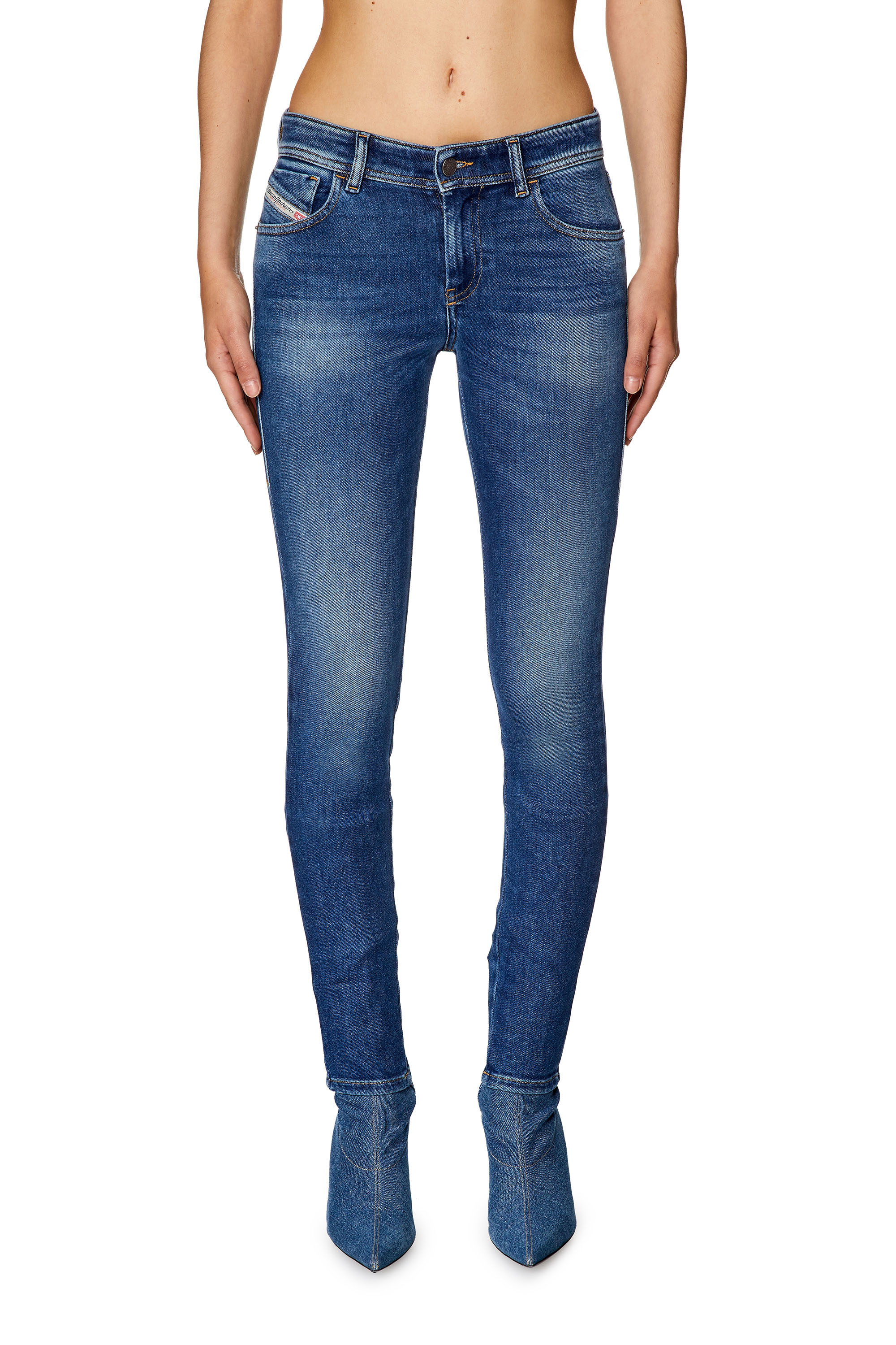 Diesel - Super skinny Jeans 2017 Slandy 09F86, Medium blue - Image 1