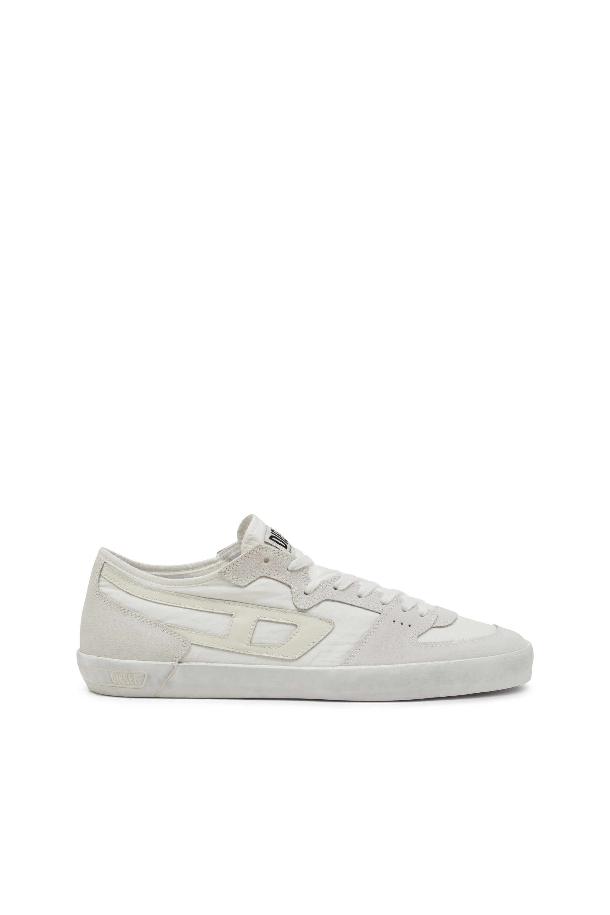 Diesel - S-LEROJI D-1 LOW, Man's Sneakers in padded ripstop and suede in White - 1