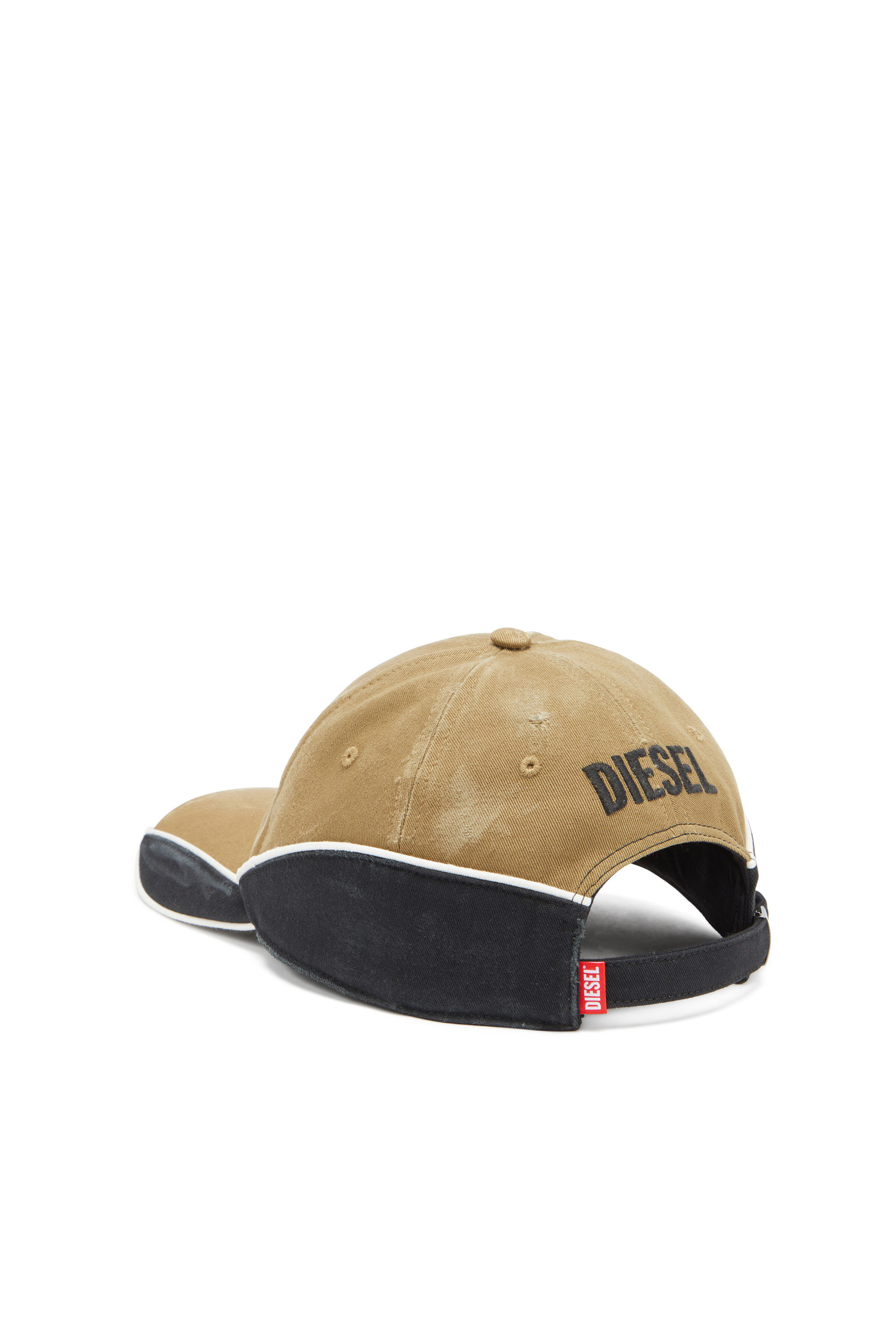 Diesel - C-DALE, Man Distressed colour-block baseball cap in Brown - Image 2