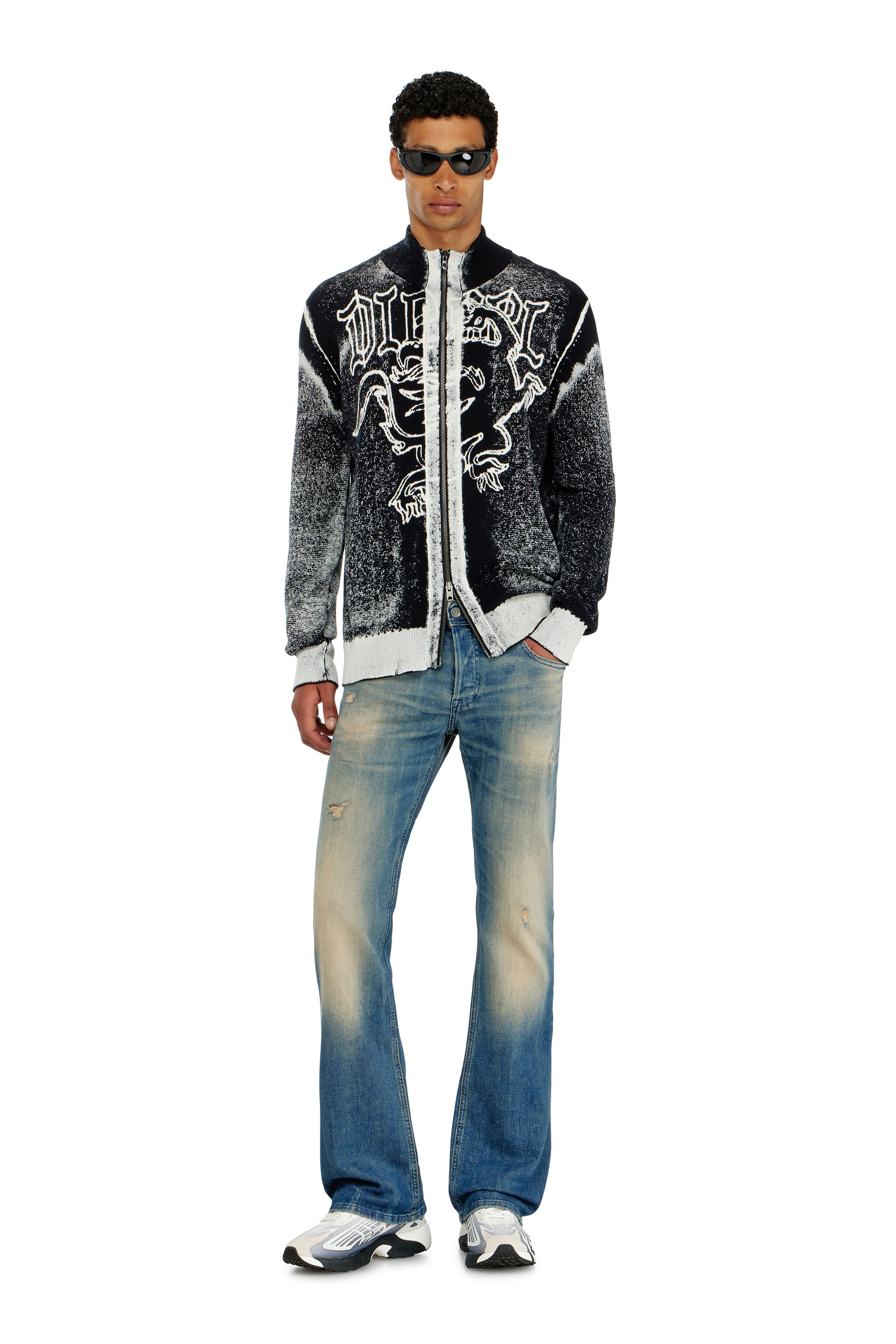 Diesel - Man's Bootcut Jeans 2007 Zatiny 0KBBW, Medium blue - 2