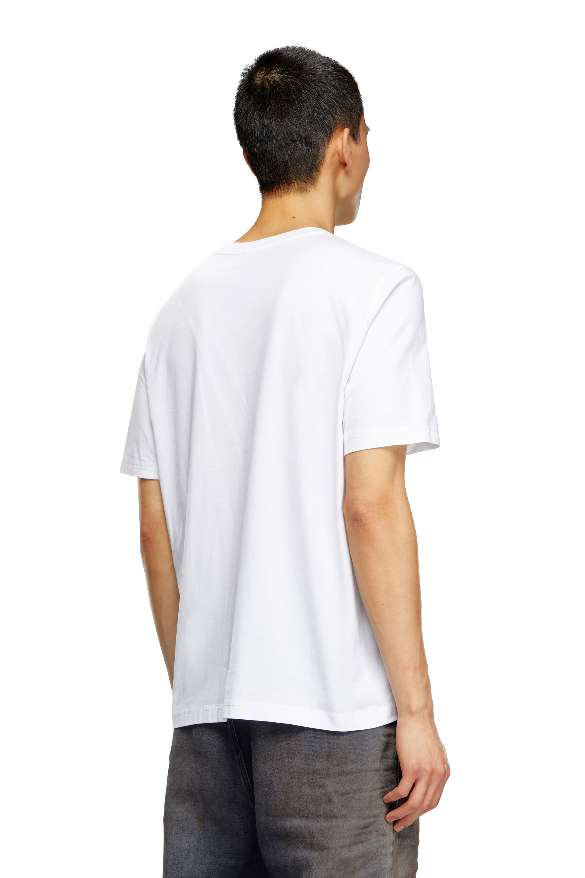 Diesel - T-ADJUST-K19, Man T-shirt with Diesel tattoo print in White - Image 4