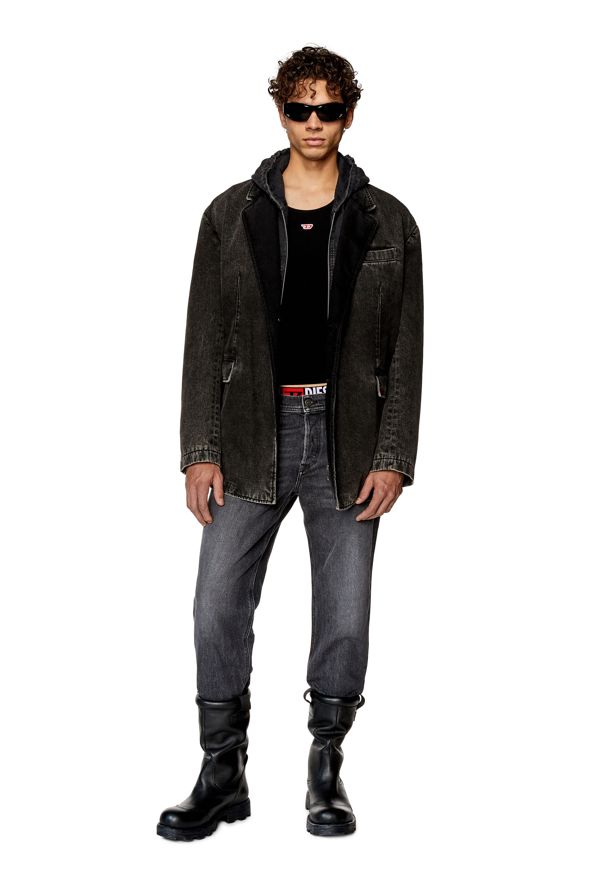 Diesel - Tapered Jeans 2023 D-Finitive 09F84, Black/Dark grey - Image 2