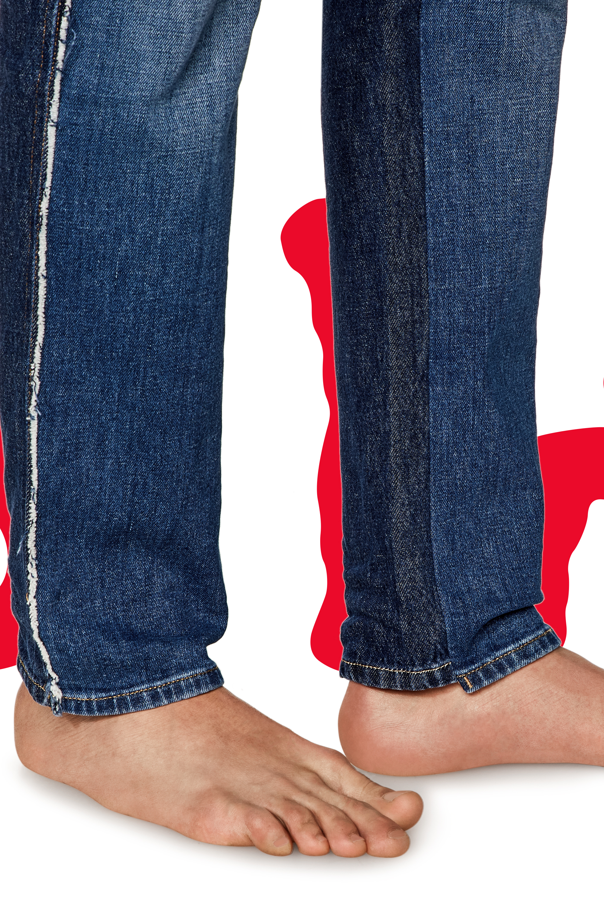 Diesel - Unisex's Regular Jeans Dieseloves 04 09K47, Medium blue - 5