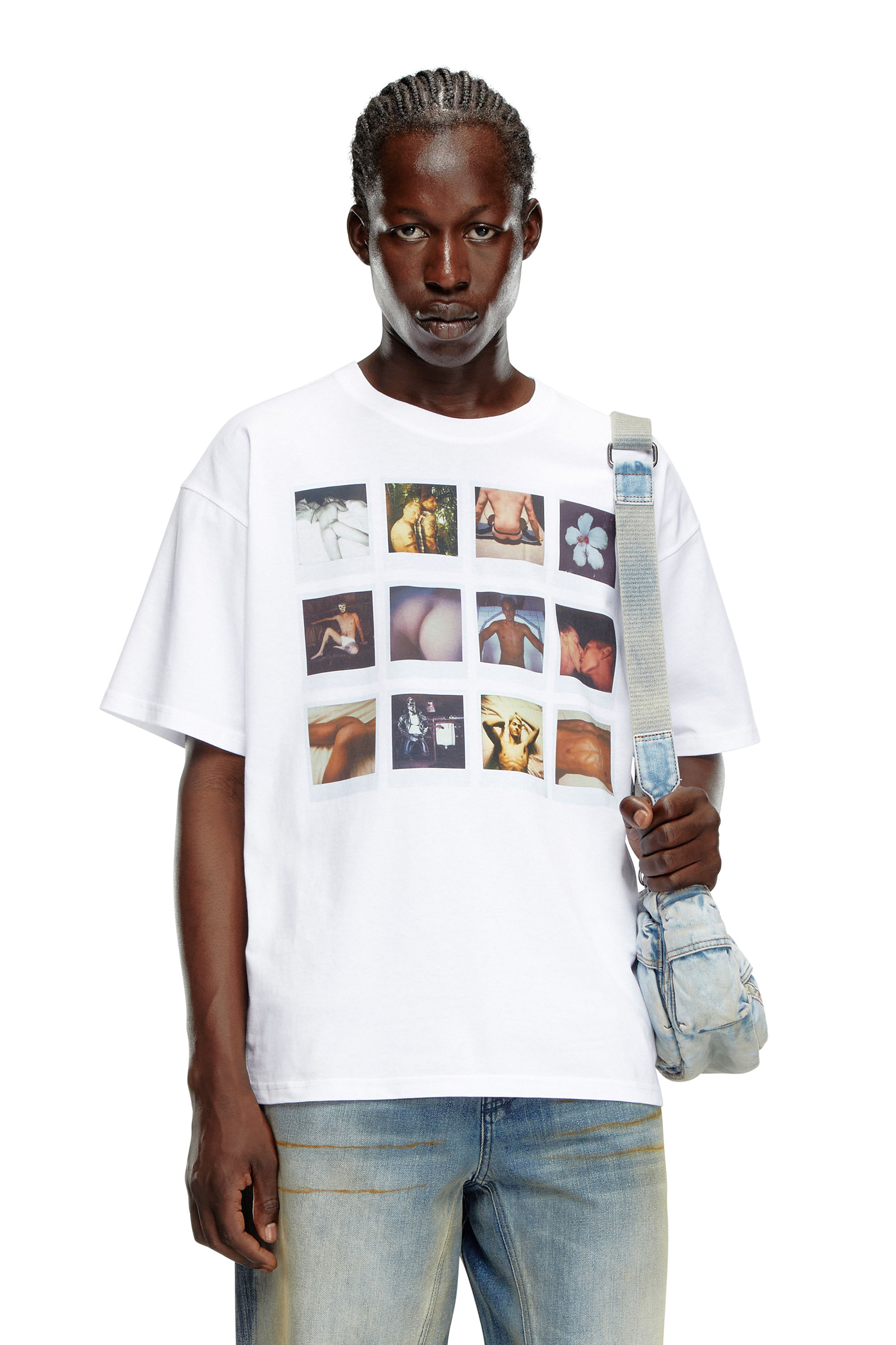 Diesel - PR-T-BOXT-SS, Unisex T-shirt with polaroid patches in White - Image 2