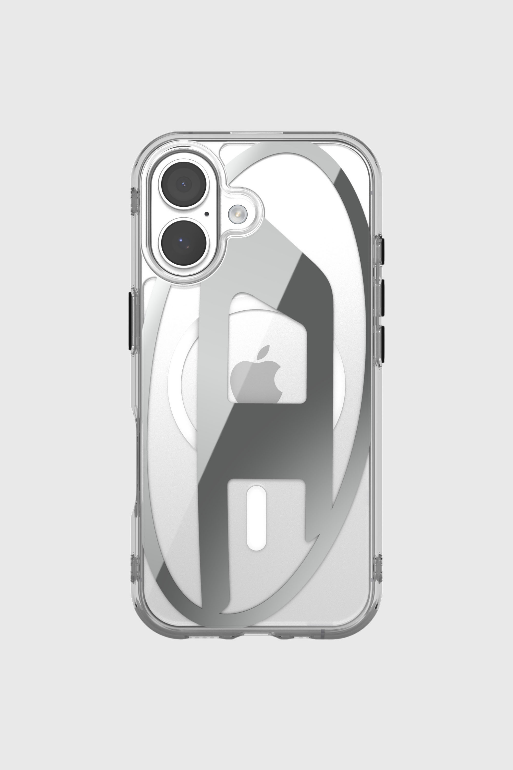 Diesel - 60411 AOP CASE, Unisex's Oval D metallic case with magsafe for iPhone 17 in Grey - 2