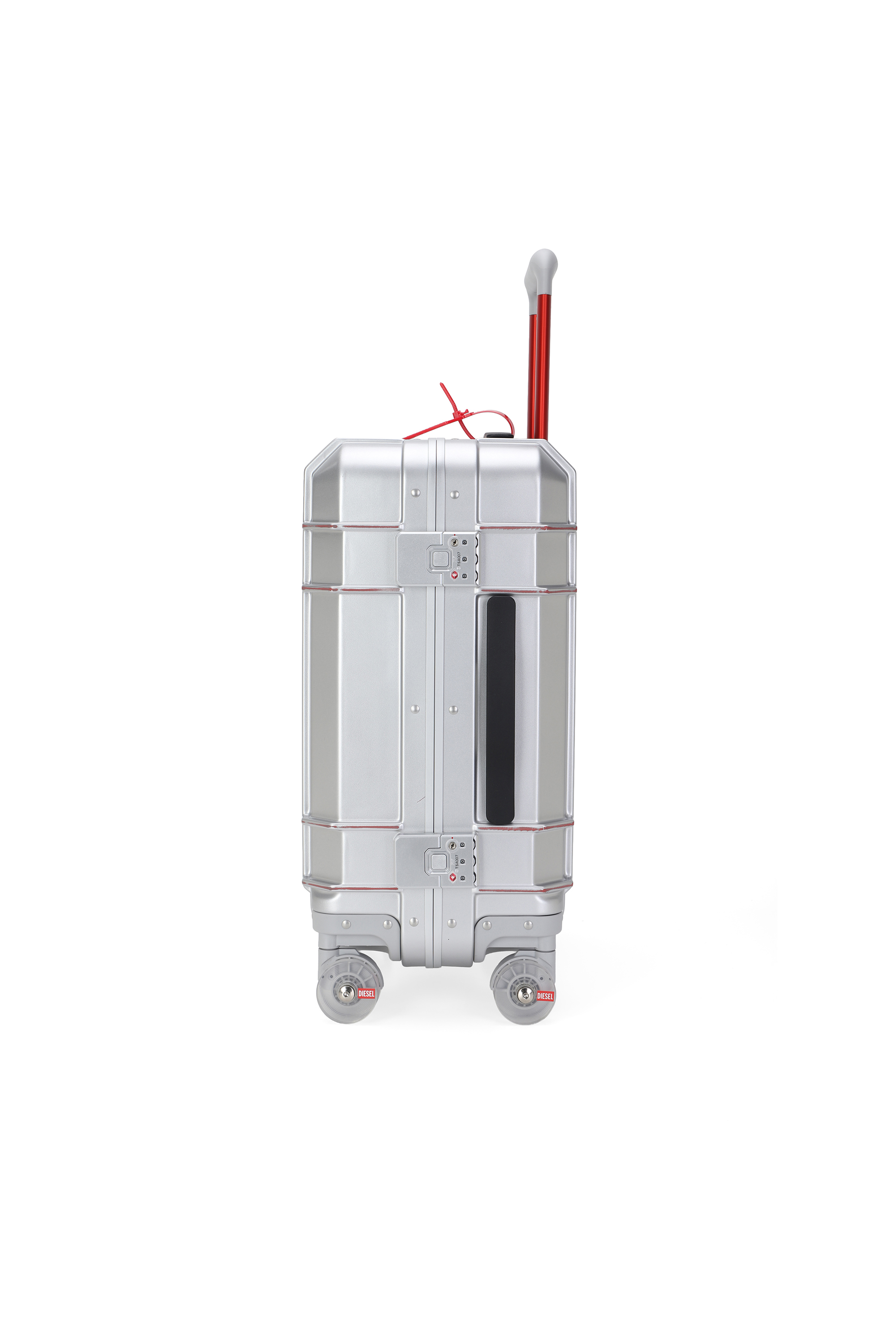 Diesel - DIESEL PC STRONG IMAGE TROLLEY- DSL003, Unisex's Rugged suitcase size S in Silver - 3