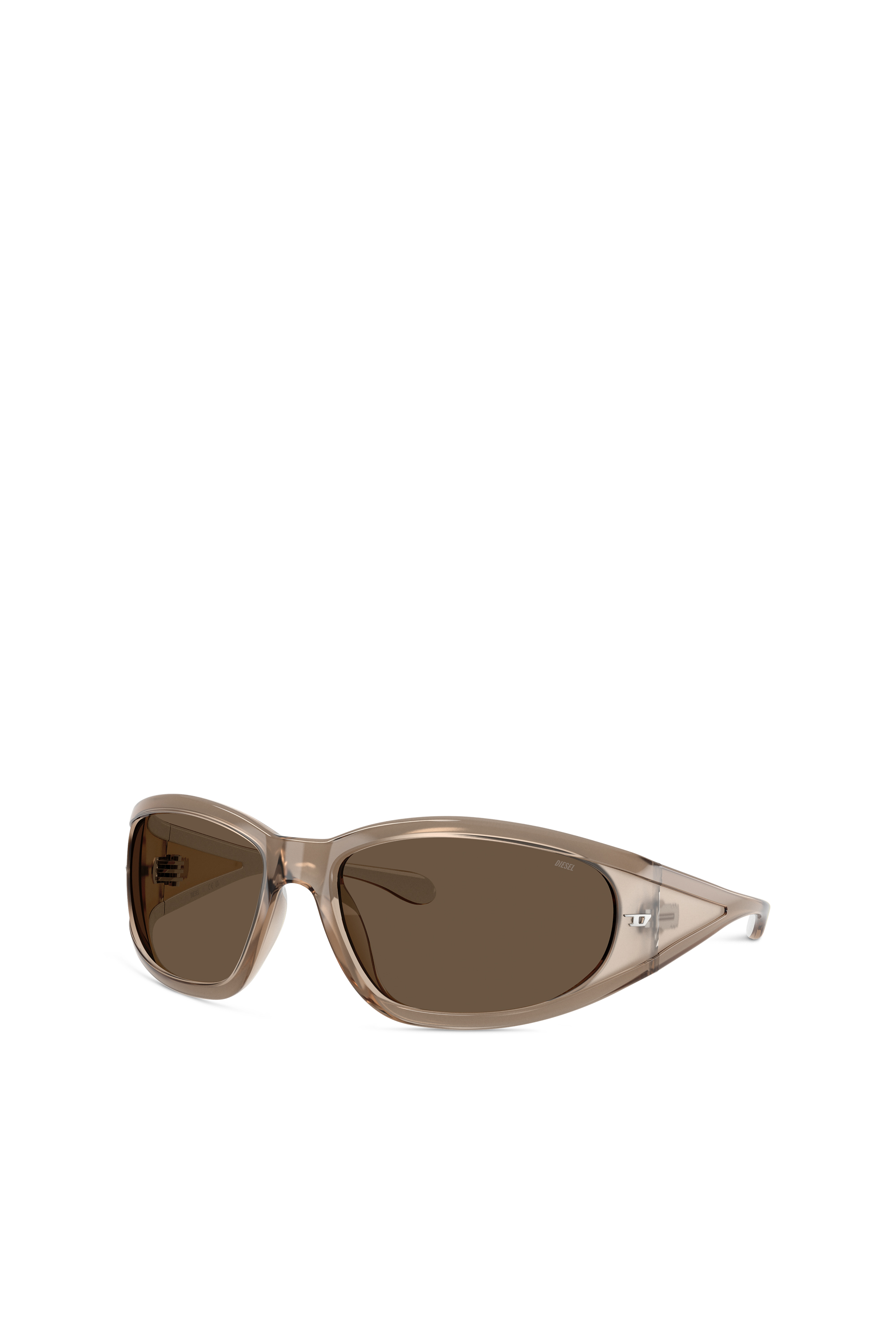 Diesel - 0DL3002, Unisex's Rectangular sunglasses in acetate in Brown - 4