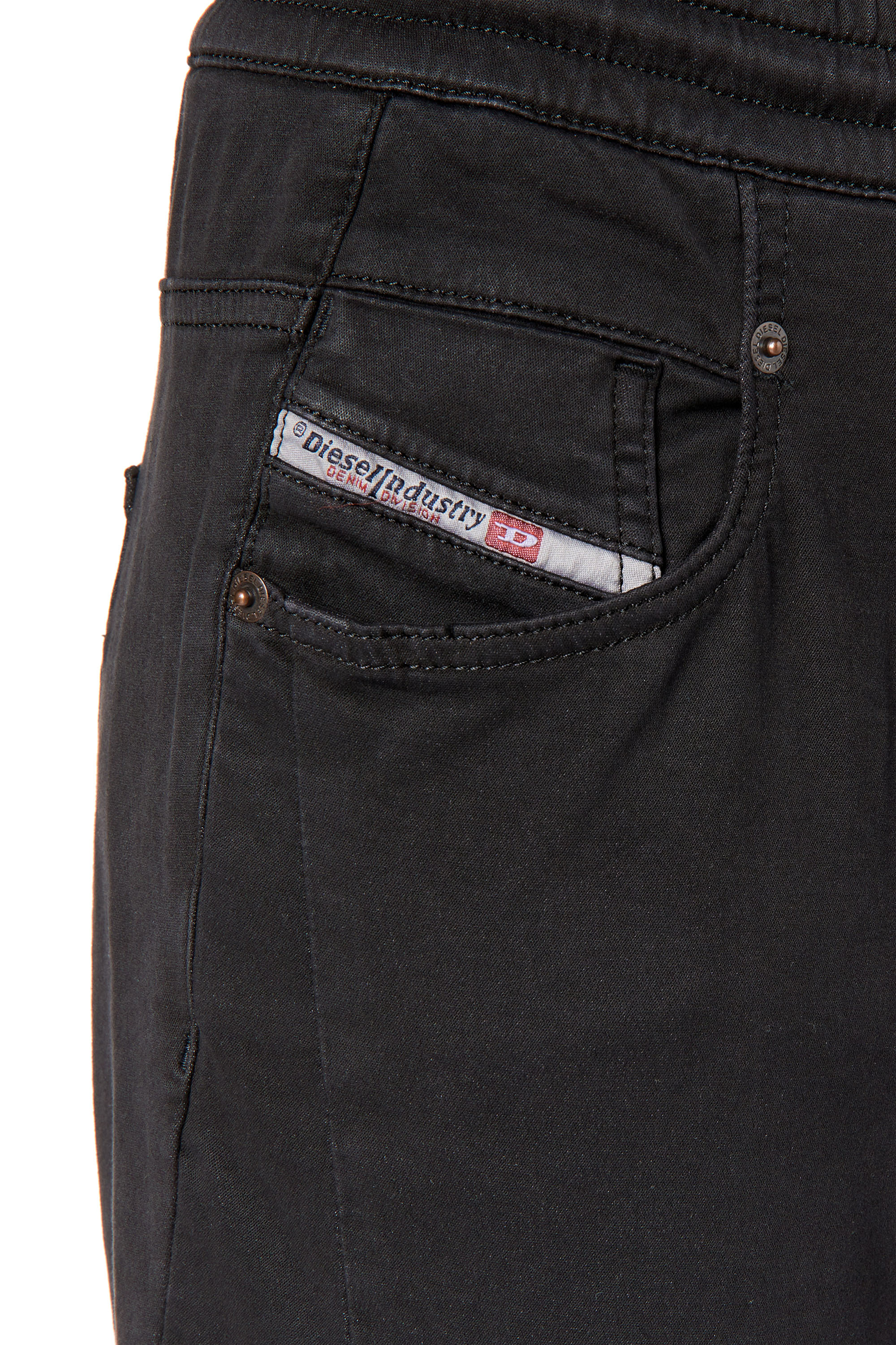 Diesel - Boyfriend Fayza JoggJeans® 068DY, Black/Dark grey - Image 3