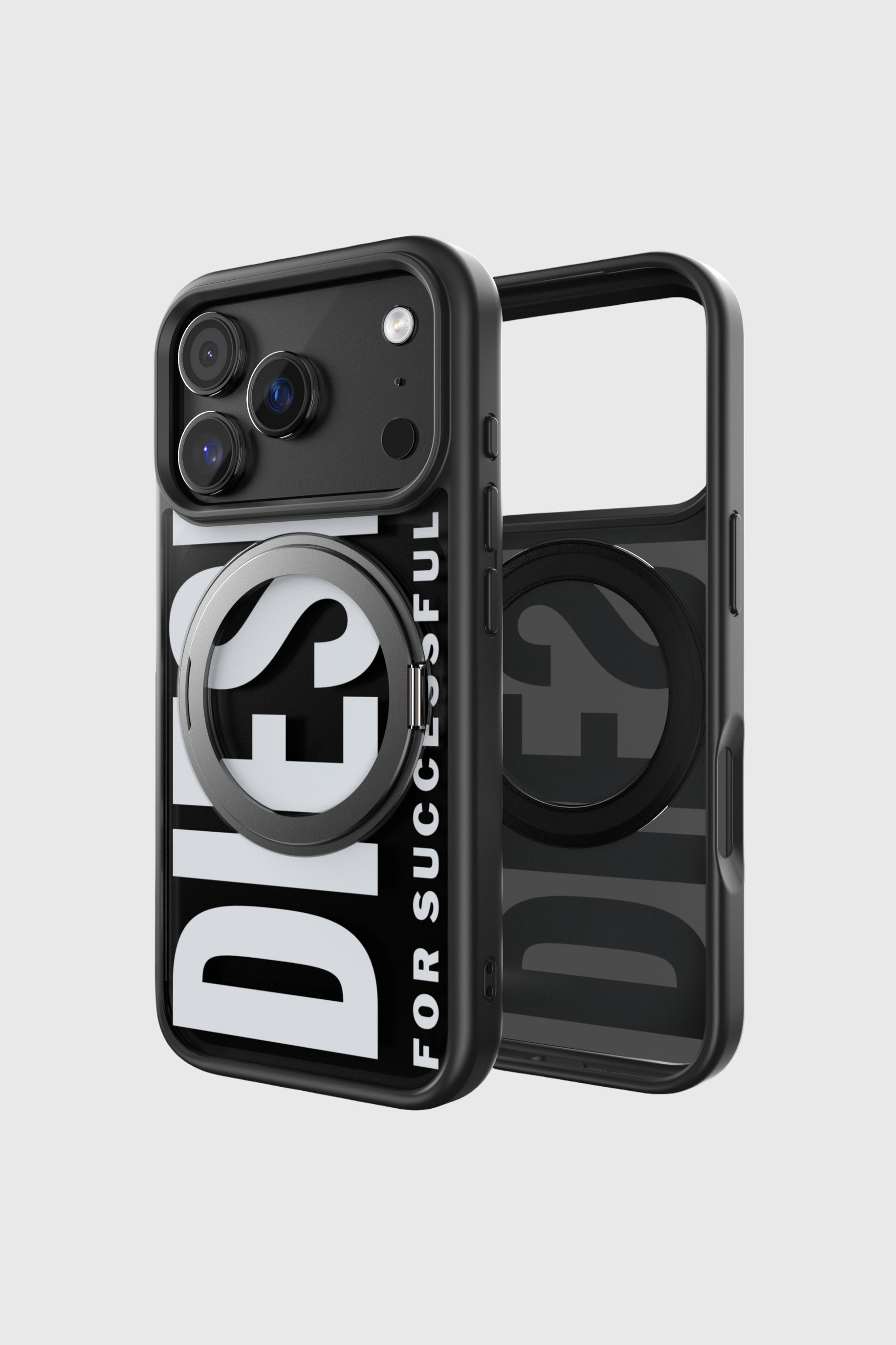 Diesel - 60405 RING STAND CASE RING STAND, Unisex's Ringstand-Magsafe case for iPhone 17 Pro in Black - 2