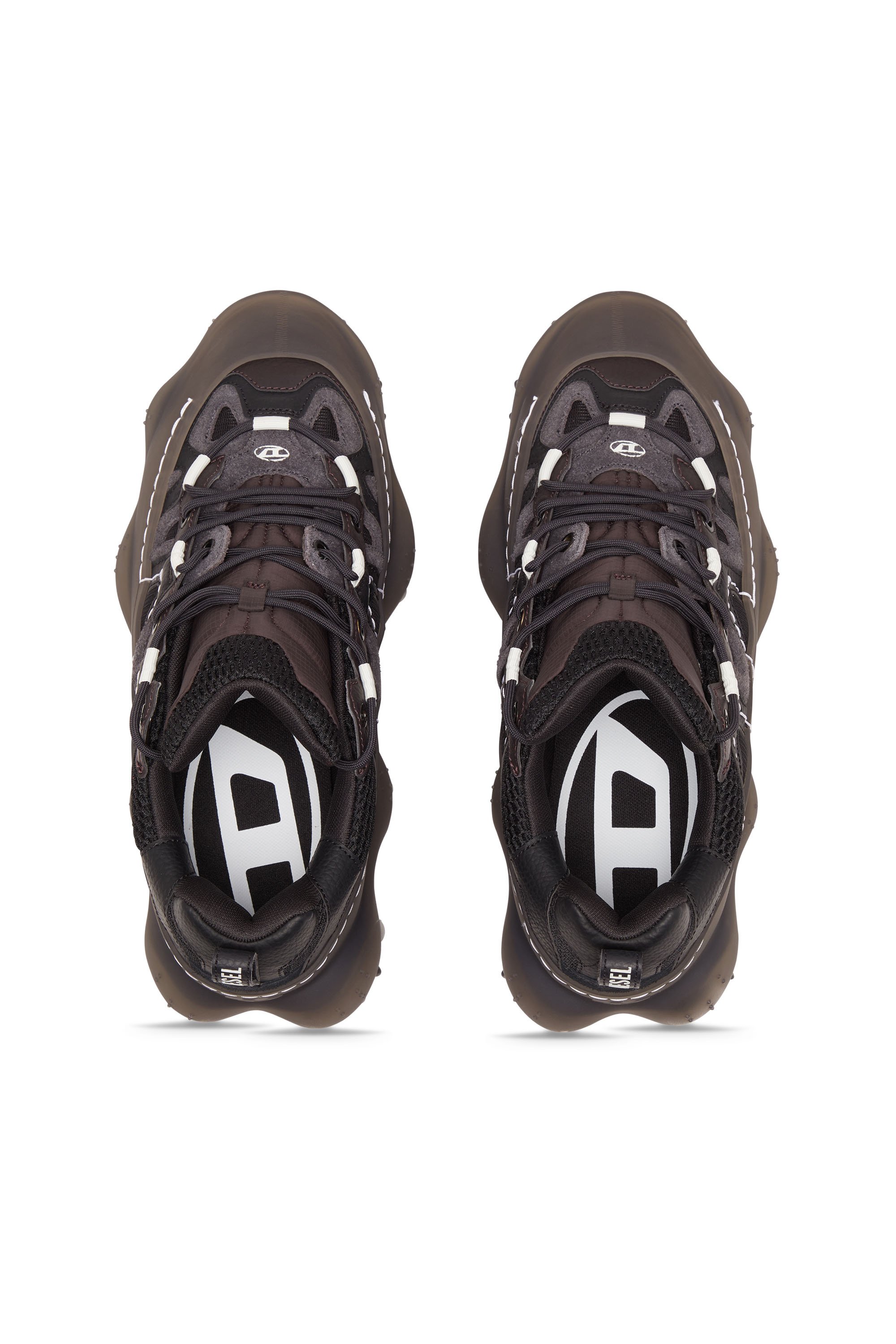 Diesel - S-PROTOTYPE P1 W, Woman S-Prototype P1-Low-top sneakers with rubber overlay in Black - Image 5