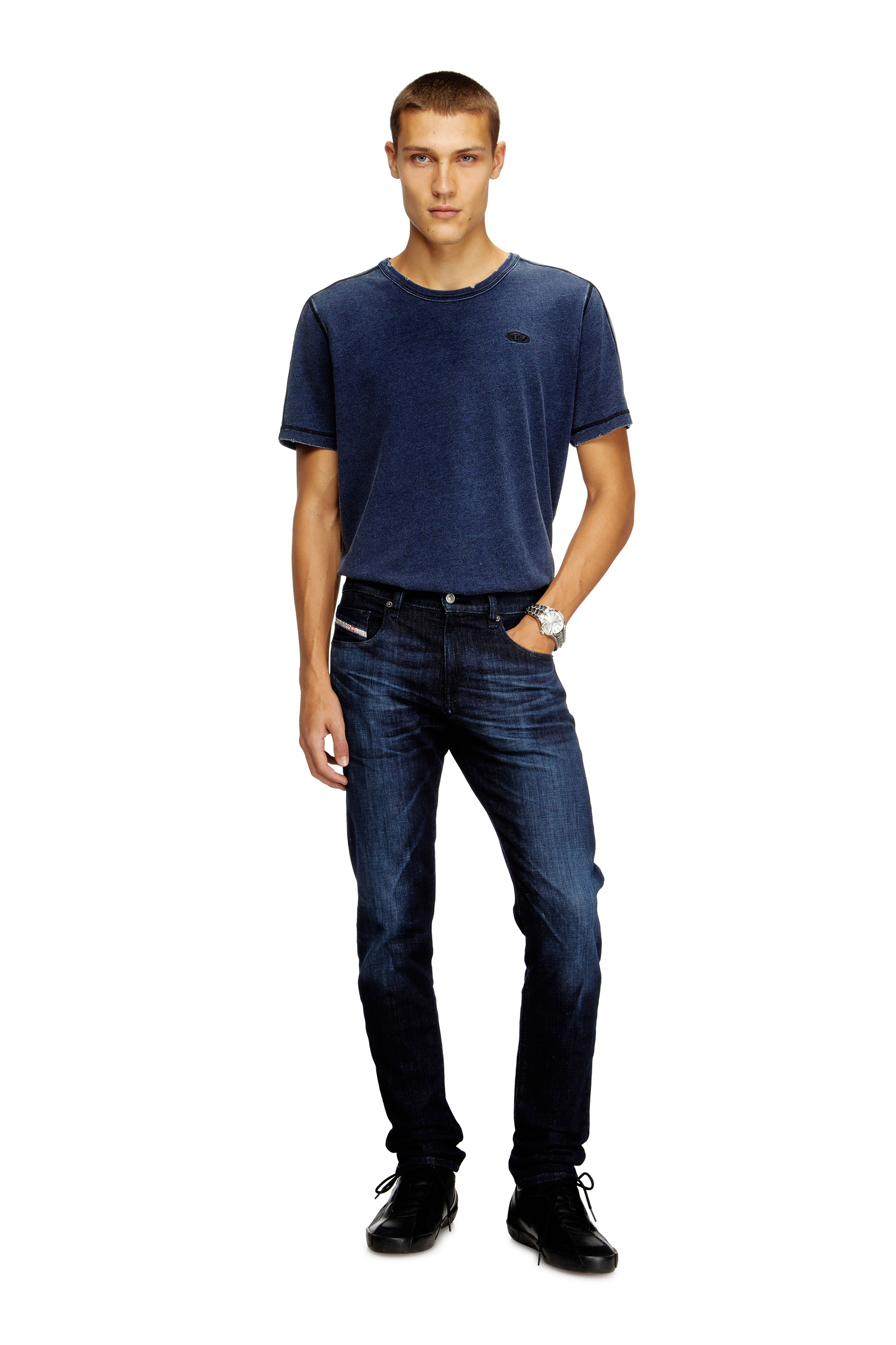 Diesel - Man's Slim Jeans 2019 D-Strukt 0ADBL, Dark Blue - 2