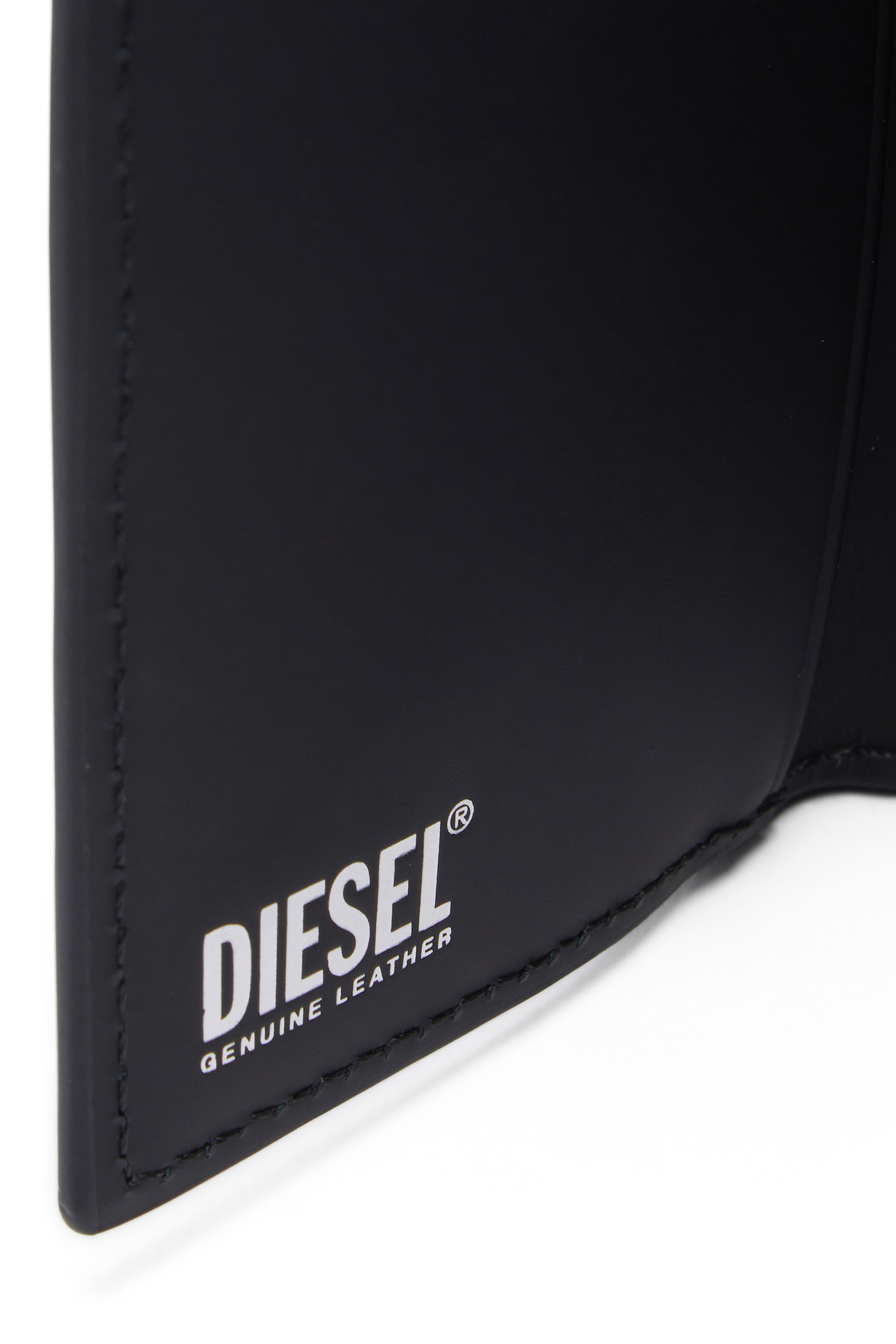 Diesel - 1DR TRI FOLD COIN XS II, Woman Tri-fold wallet in matte leather in Black - Image 4