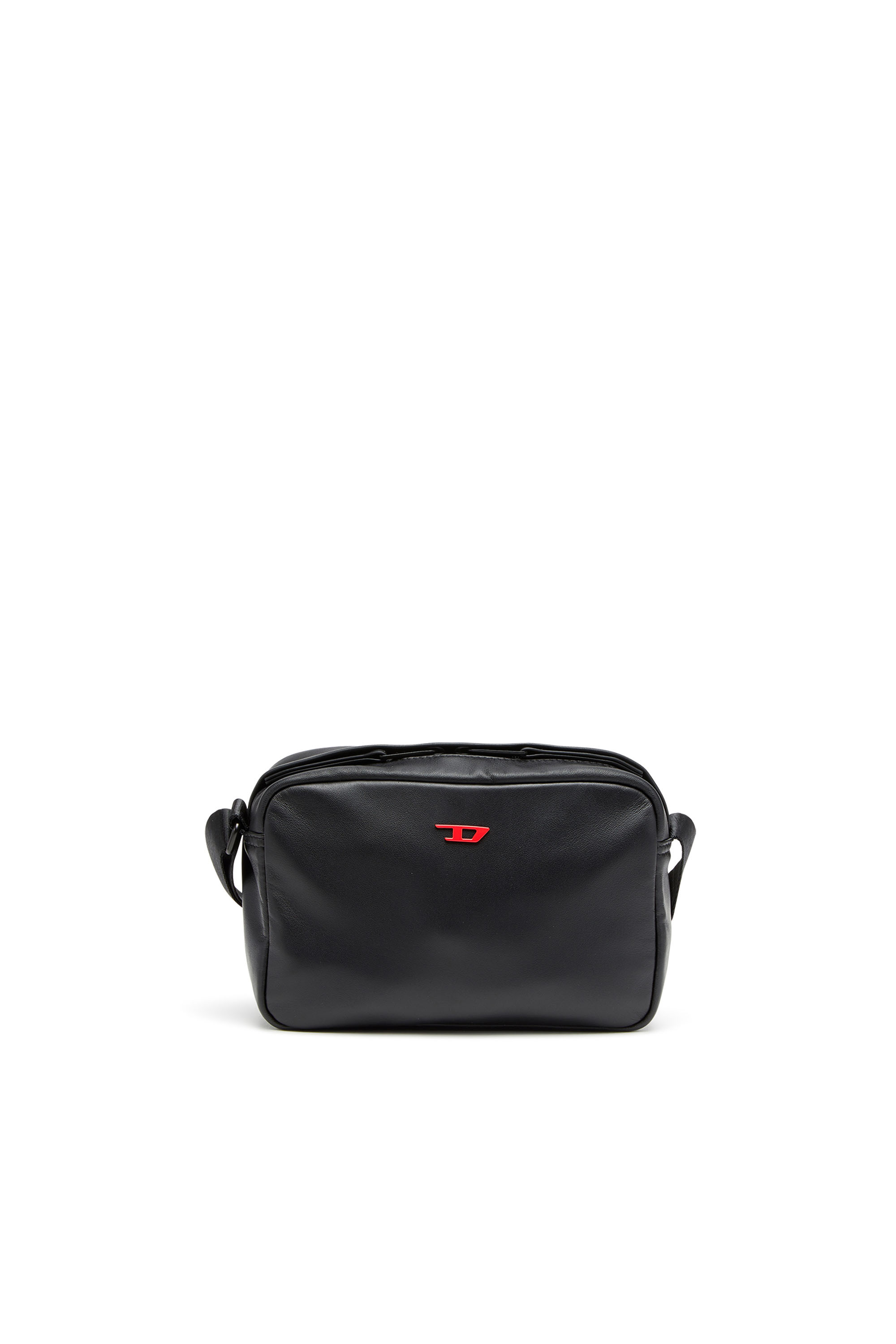 Diesel - RAVE CAMERA BAG X, Man's Rave-Camera bag in nappa leather in Black - 1