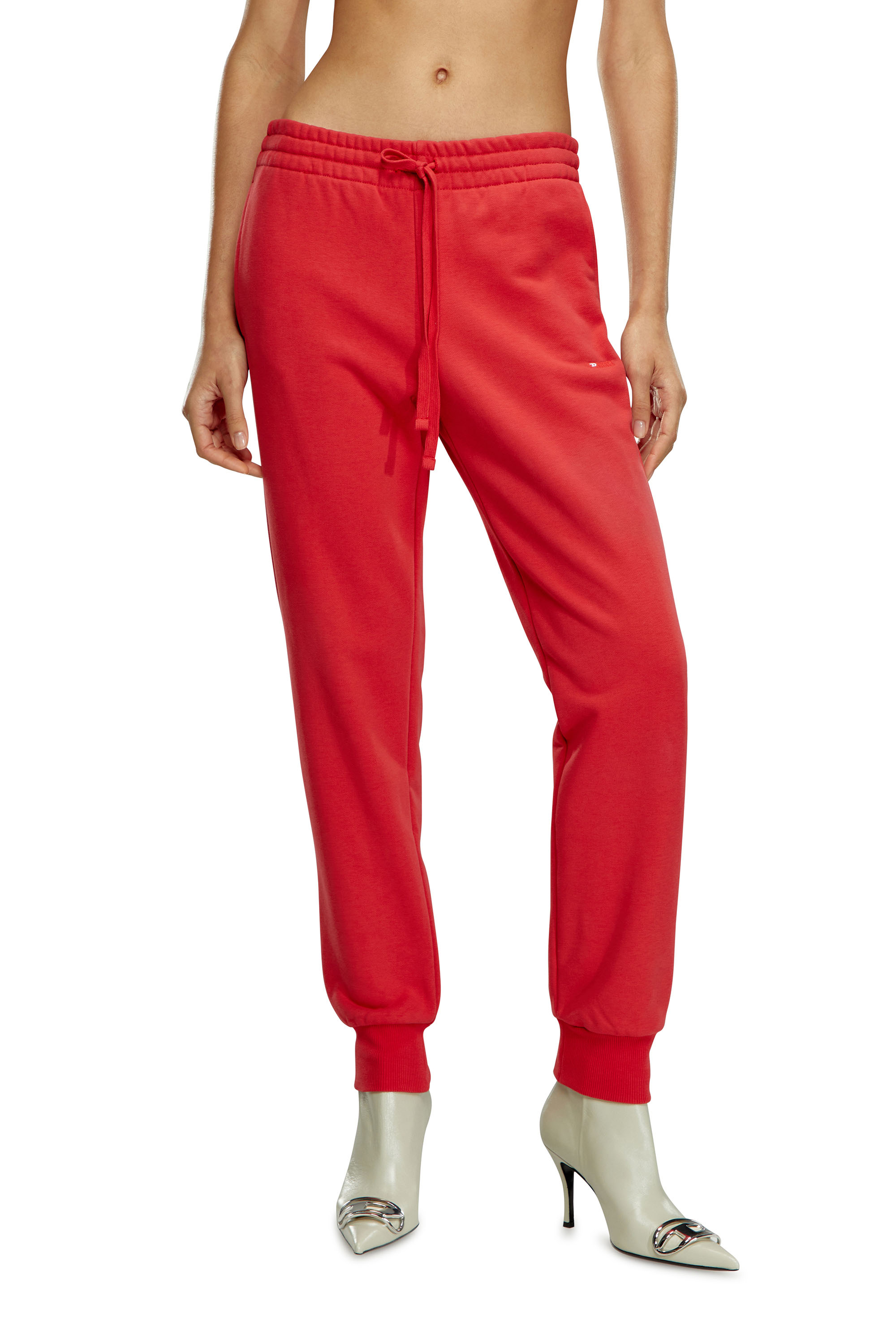Diesel - P-JAMY-MICRODIV, Woman Sweatpants with micro logo embroidery in Red - Image 1