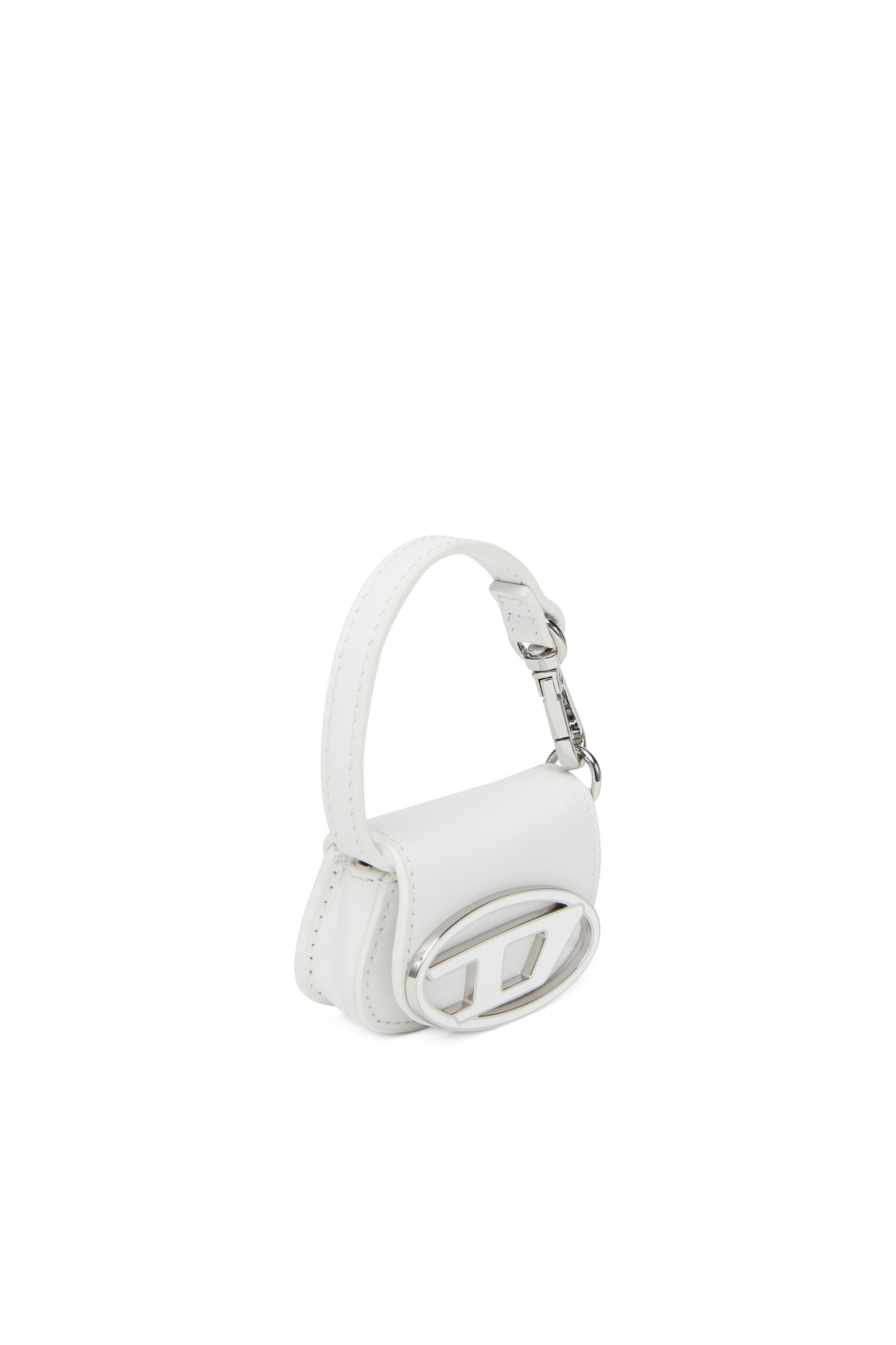 Diesel - 1DR MICRO, Woman's Leather bag charm in White - 4