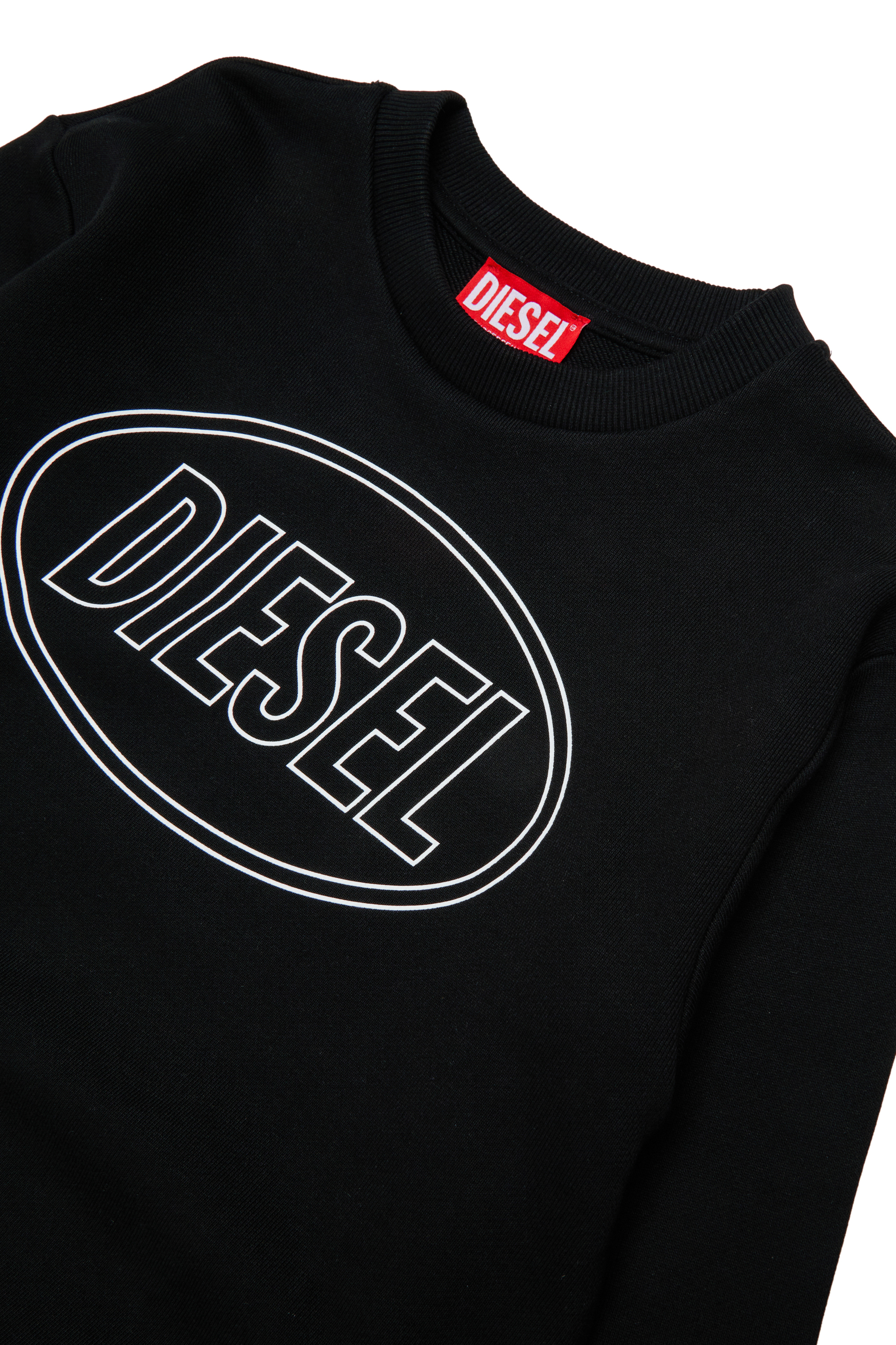 Diesel - SCIRCLE OVER, Man's Sweatshirt with logo print in Black - 3