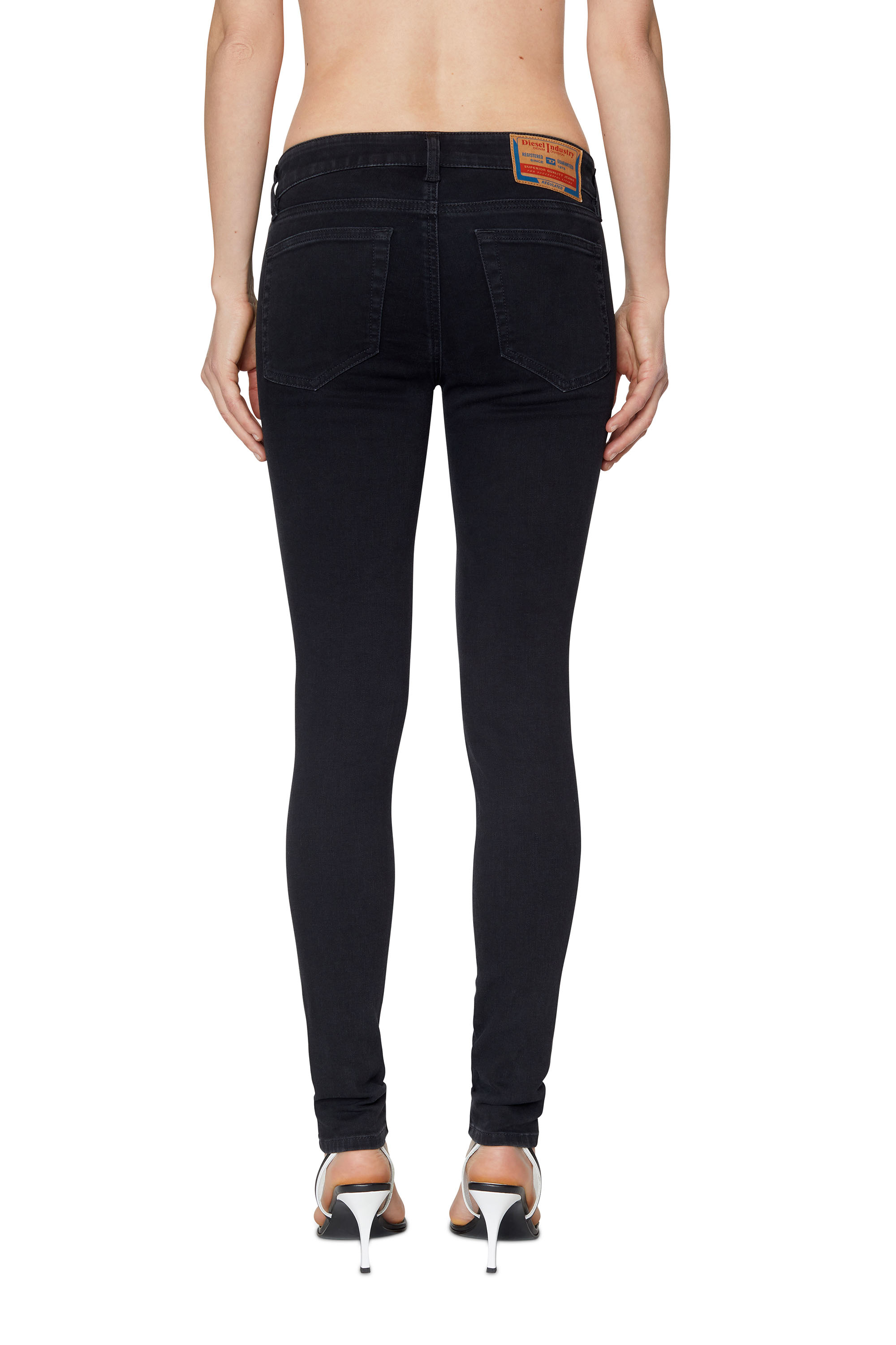 Diesel - Super skinny Jeans 2018 Slandy-Low Z69VW, Black/Dark grey - Image 2