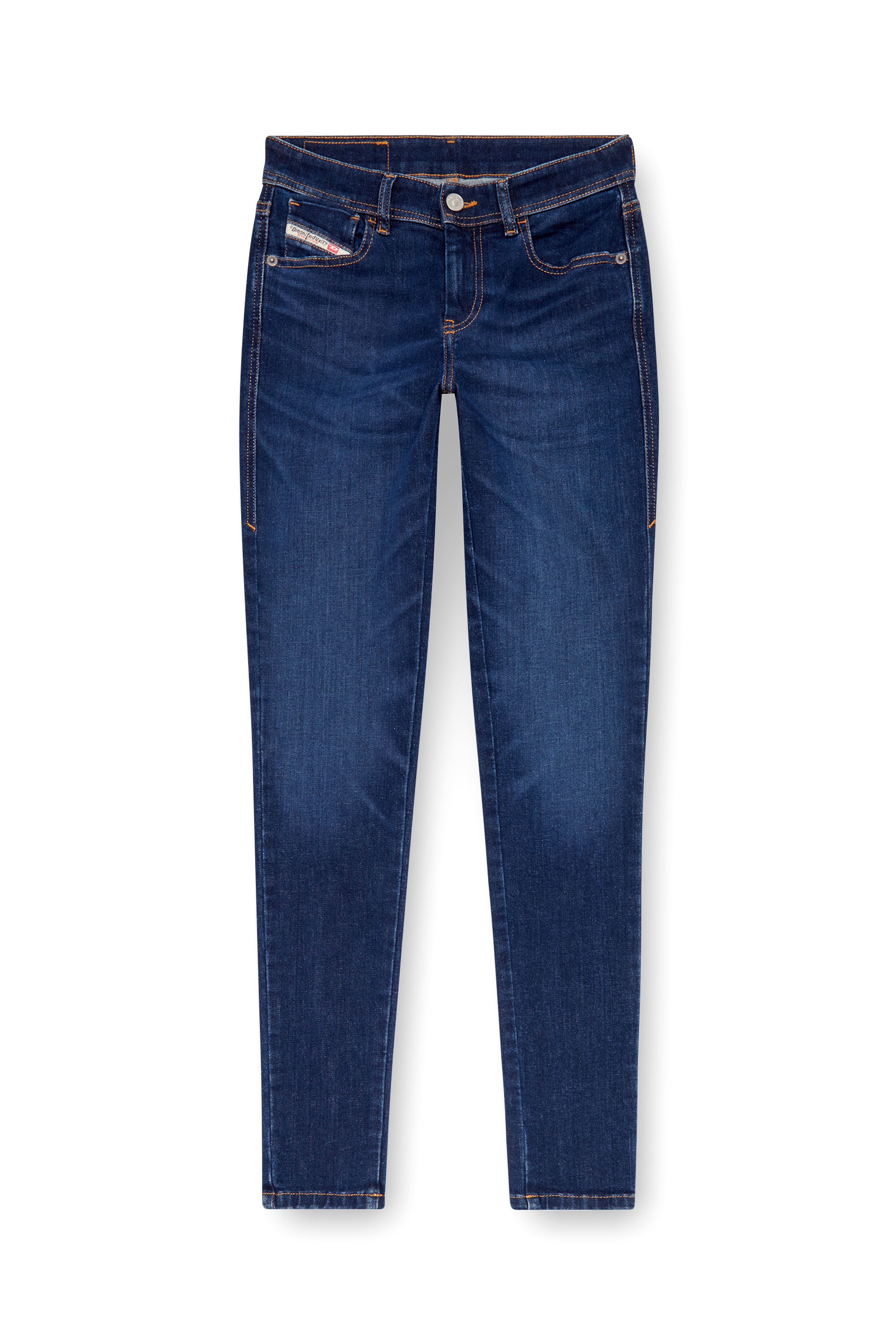 Diesel - Woman Super skinny Jeans 2017 Slandy 09J12, Dark Blue - Image 5
