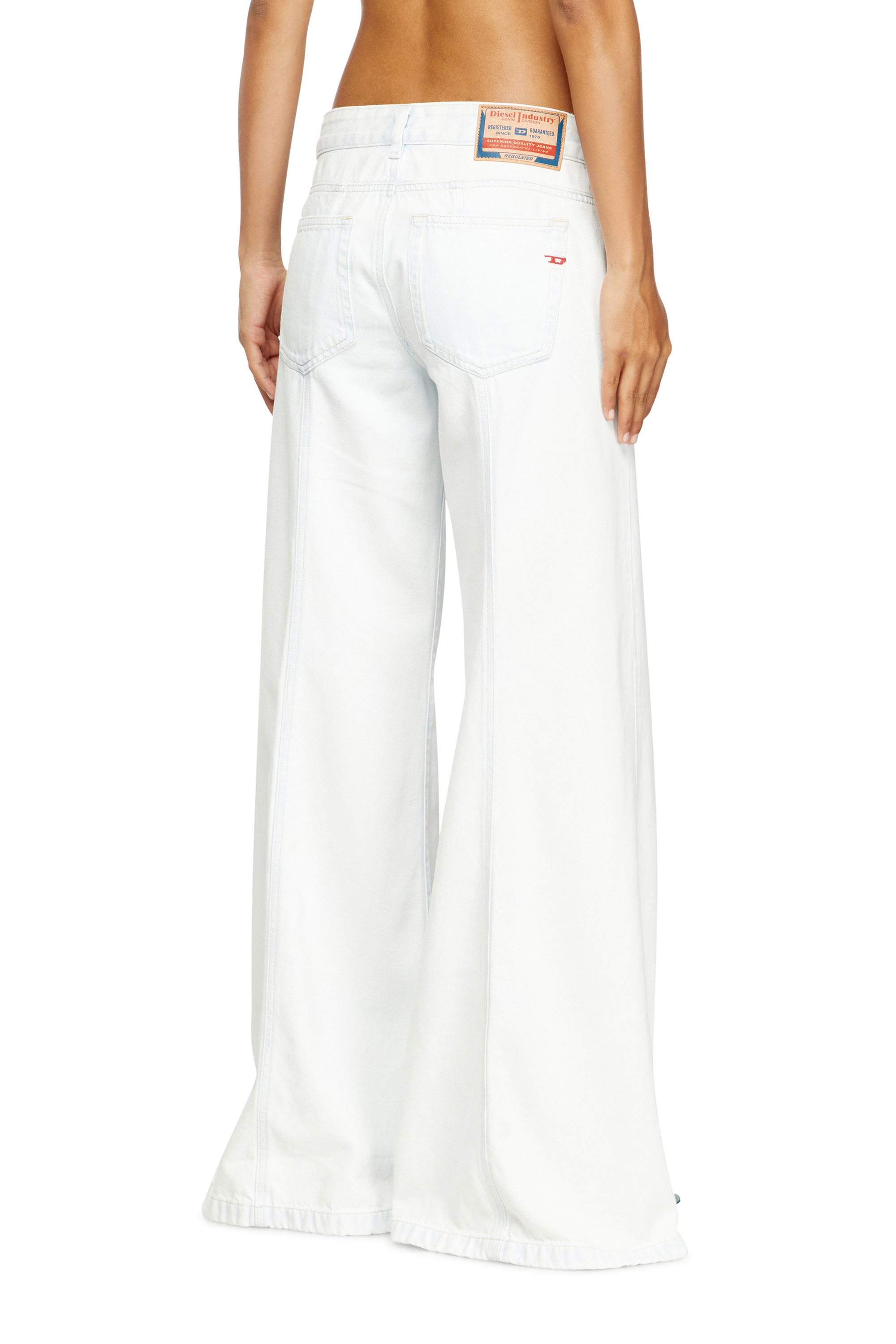 Flare Jeans D-Akii 09M08, White Diesel - Woman's Flare Jeans D-Akii 09M08, White - 4