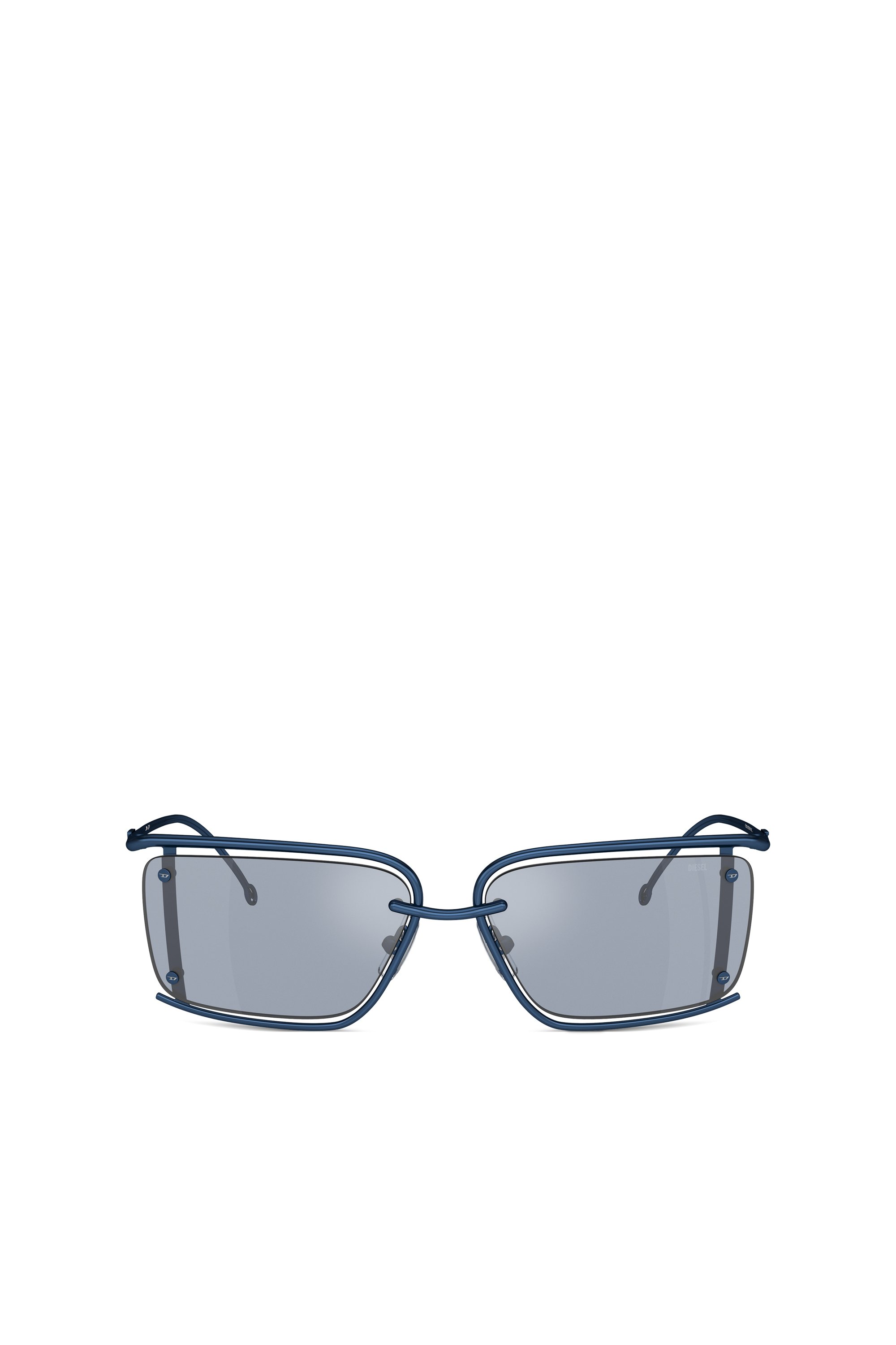 Diesel - 0DL1002, Unisex Rectangle sunglasses in Blue - Image 2