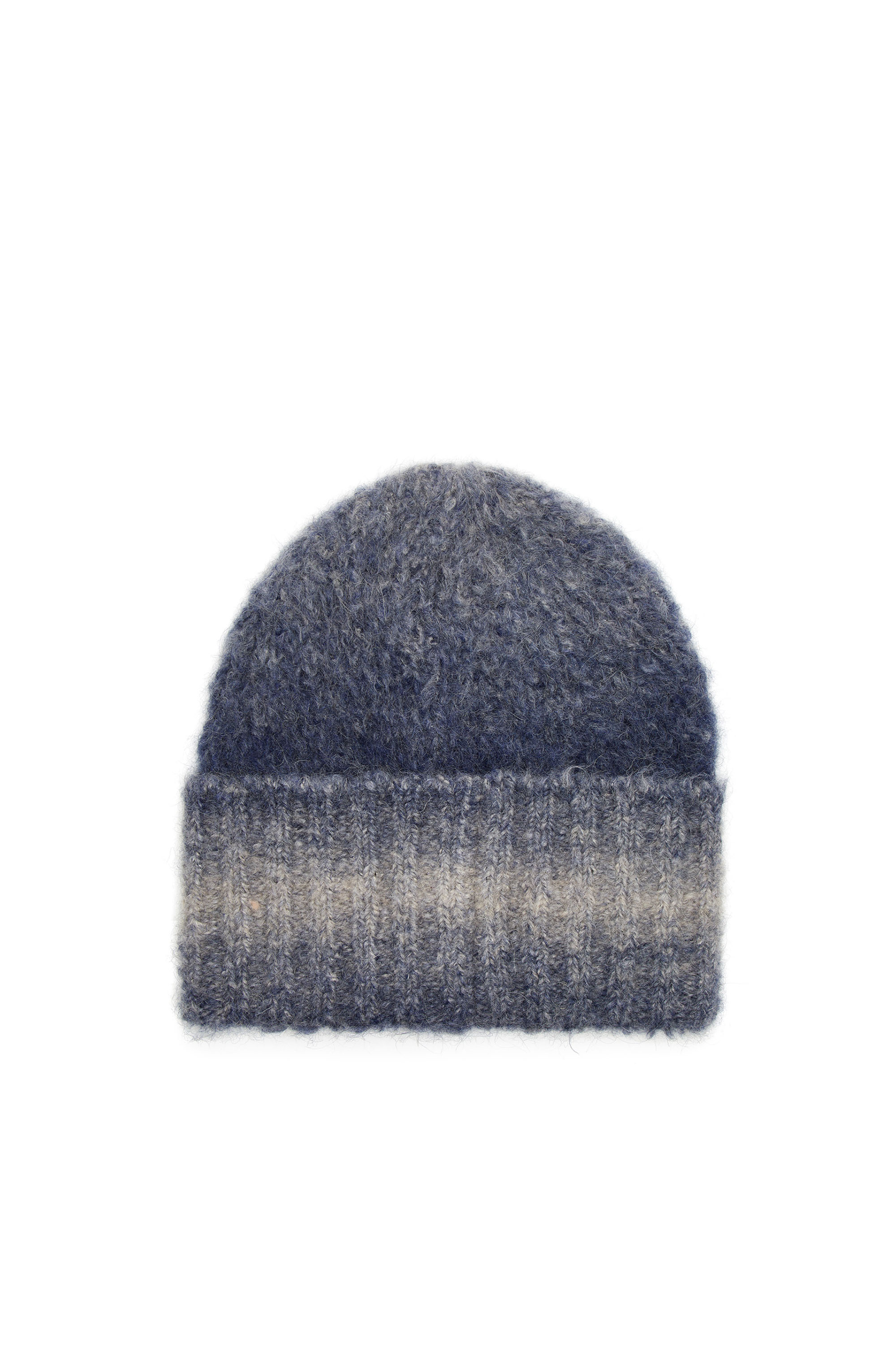 Diesel - K-PELO, Unisex's Alpaca beanie with Oval D embroidery in Blue - 2