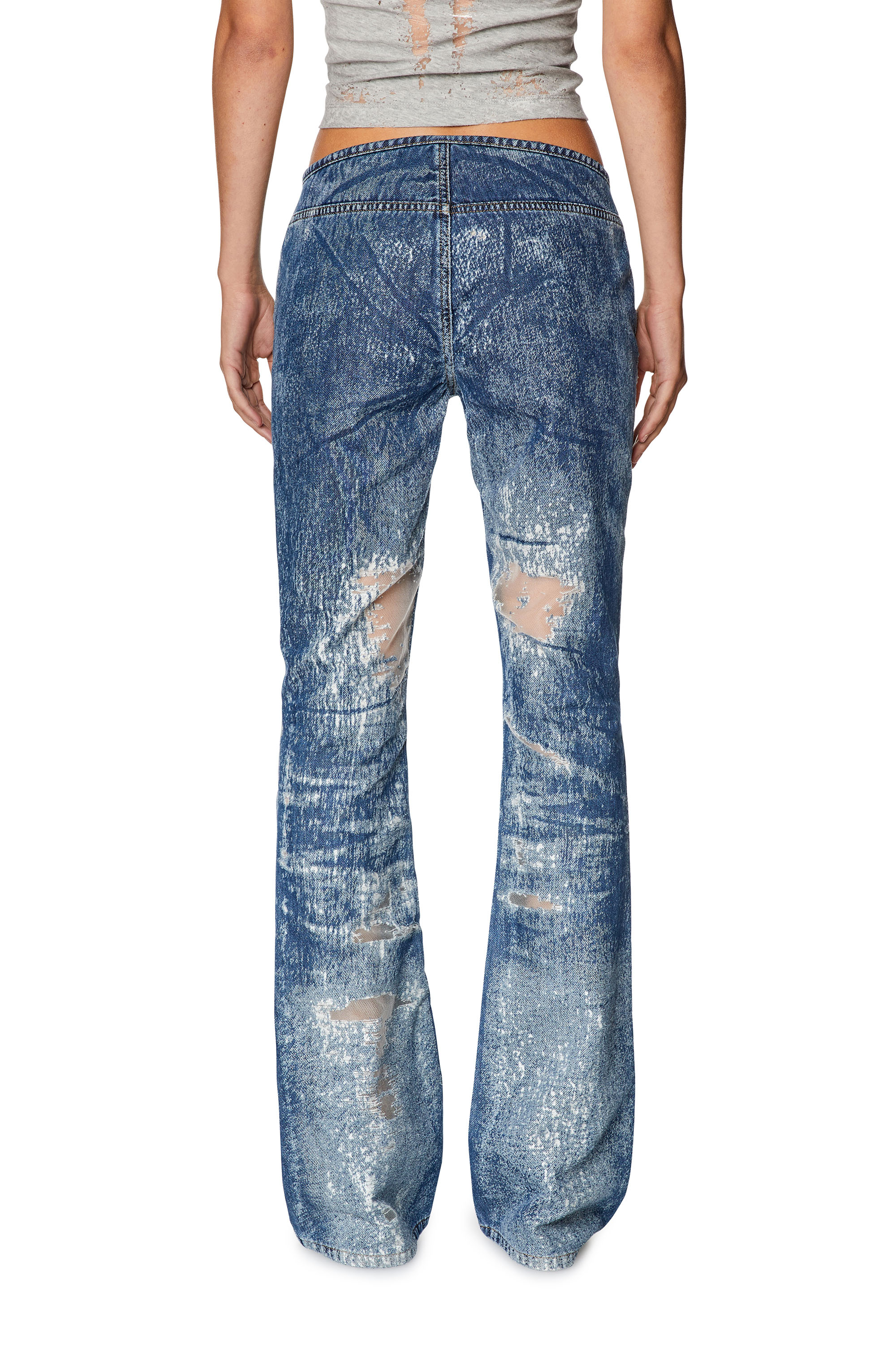 Diesel - Bootcut and Flare Jeans D-Shark 068JH, Medium blue - Image 2