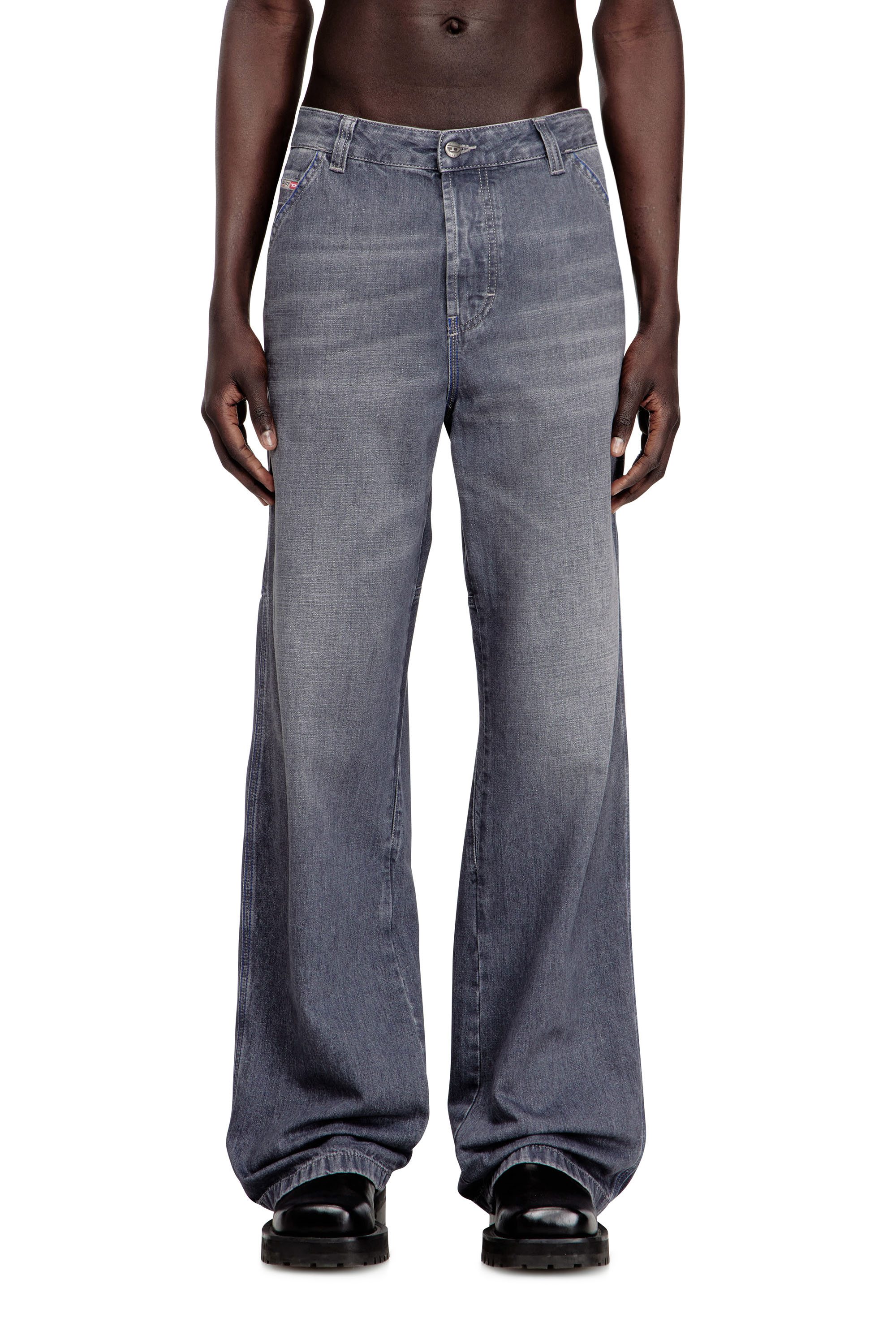 Diesel - Man's Relaxed Jeans D-Livery 09N83, Grey - 1