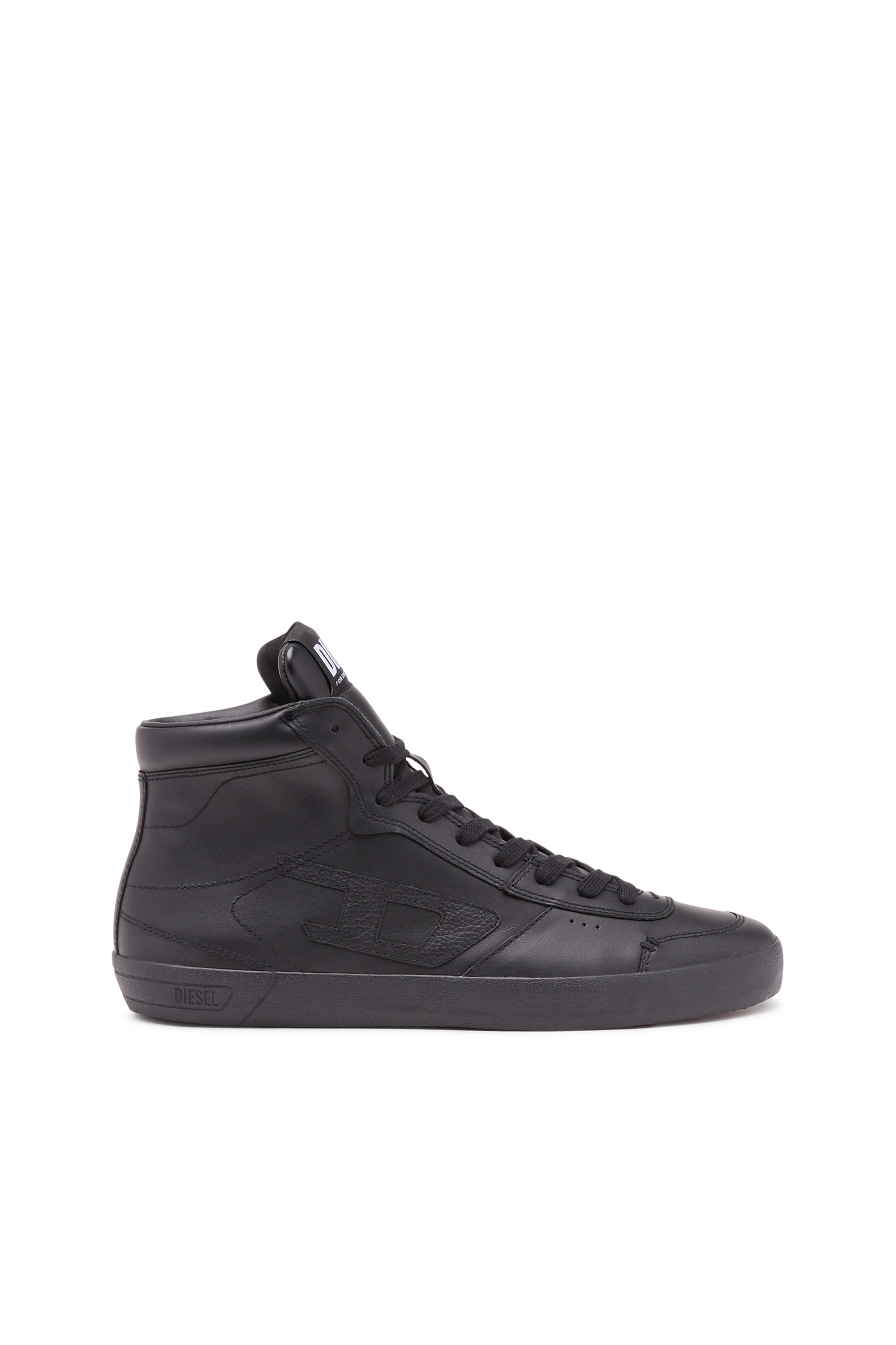 Diesel - S-LEROJI MID, Man's S-Leroji Mid-Leather high-top sneakers in Black - 1