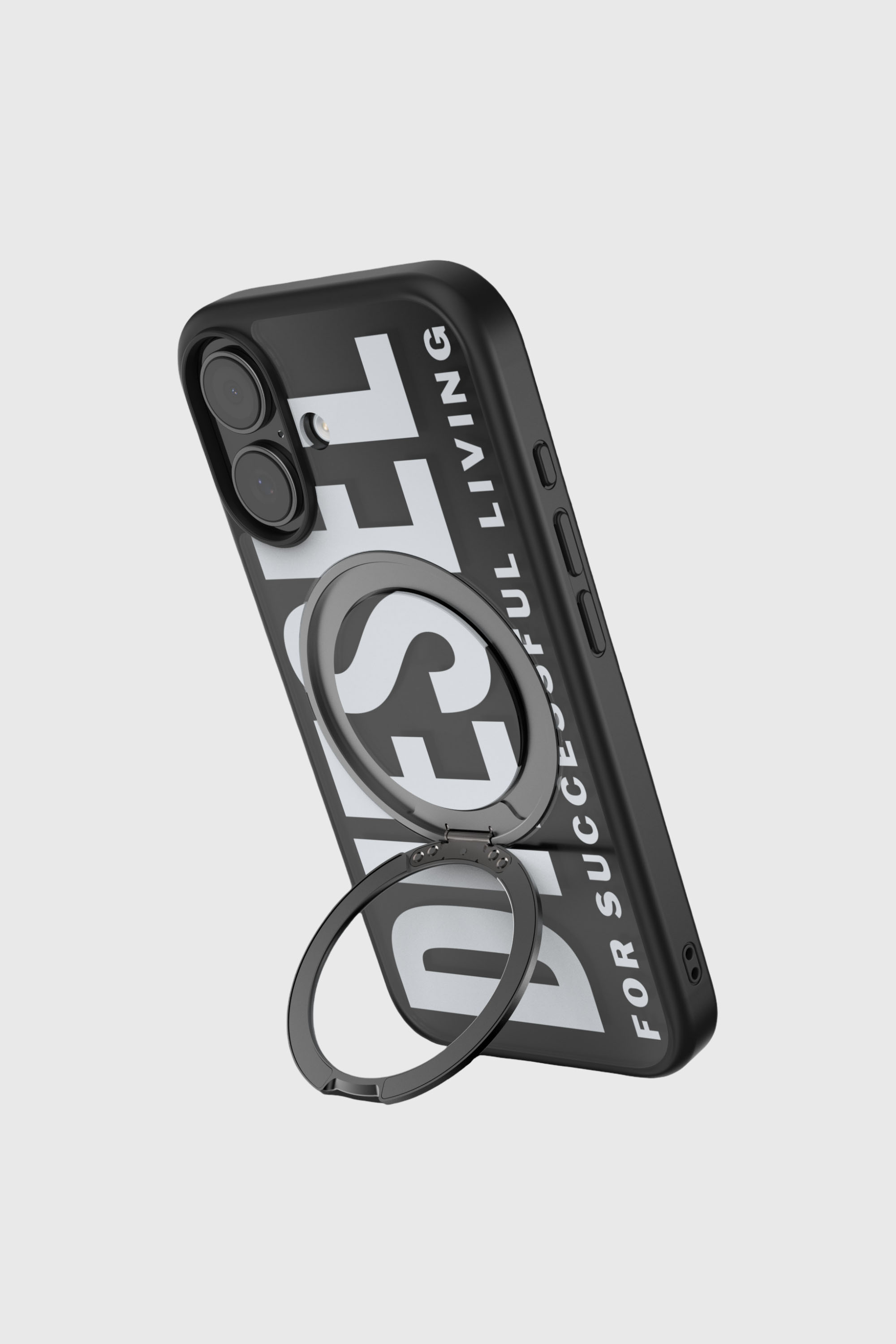 Diesel - 60403 RING STAND CASE RING STAND, Unisex's Ringstand-Magsafe case for iPhone 17 in Black - 2