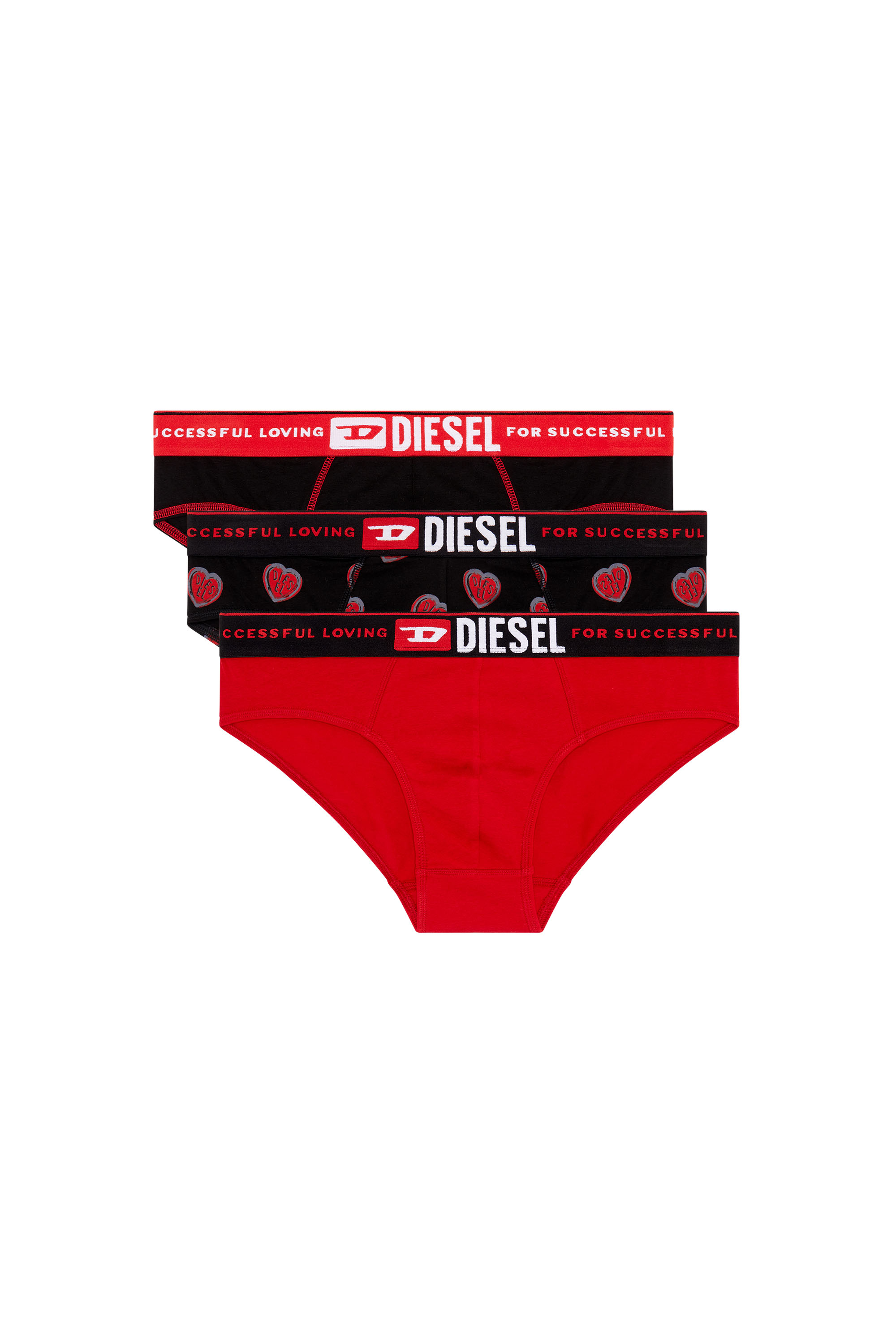 Diesel - UMBR-ANDRETHREEPACK, Man Three-pack of For Successful Loving briefs in Multicolor - Image 1