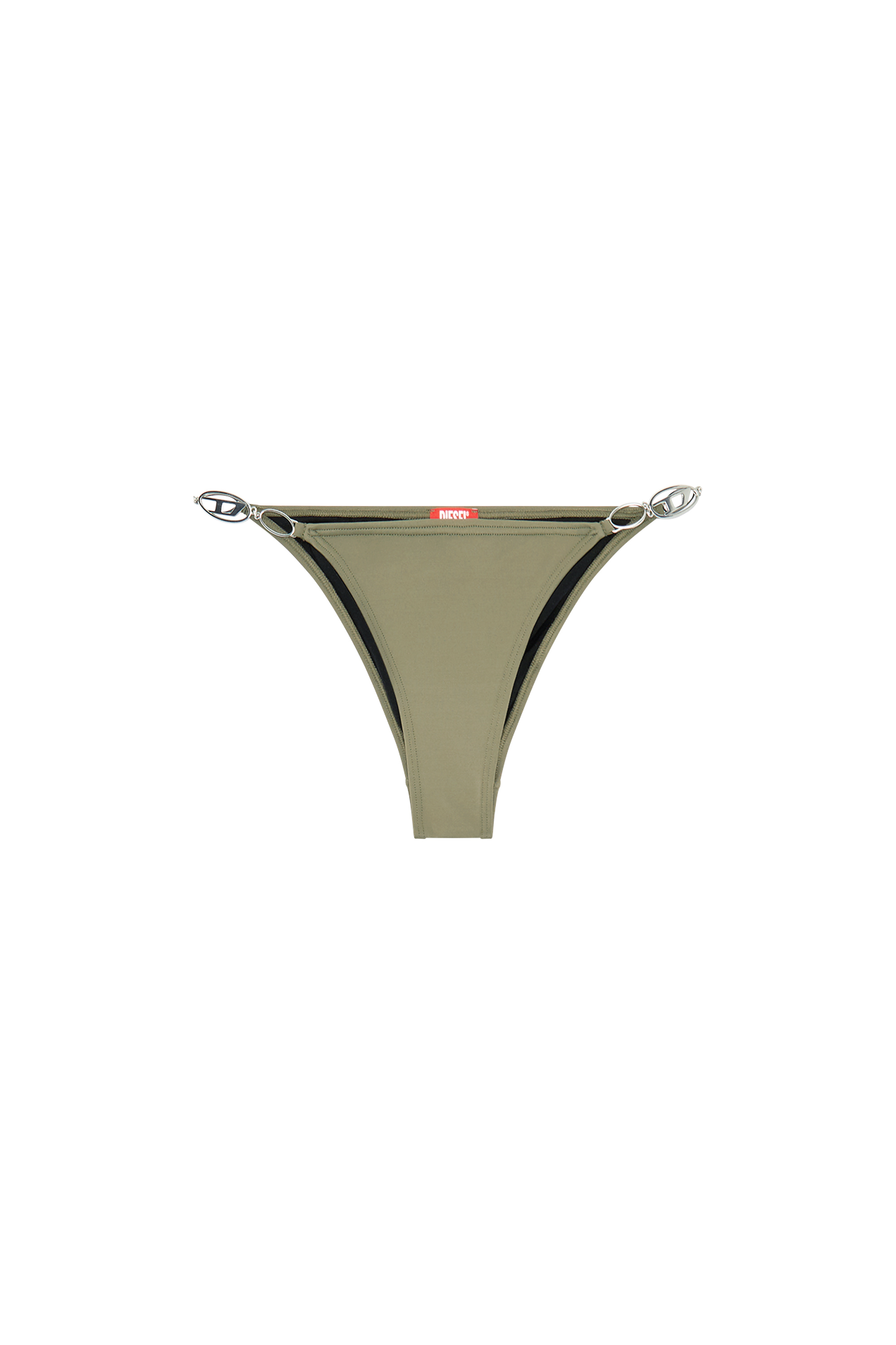 Diesel - BFPN-IRINA, Woman Bikini briefs with Oval D plaques in Green - Image 4