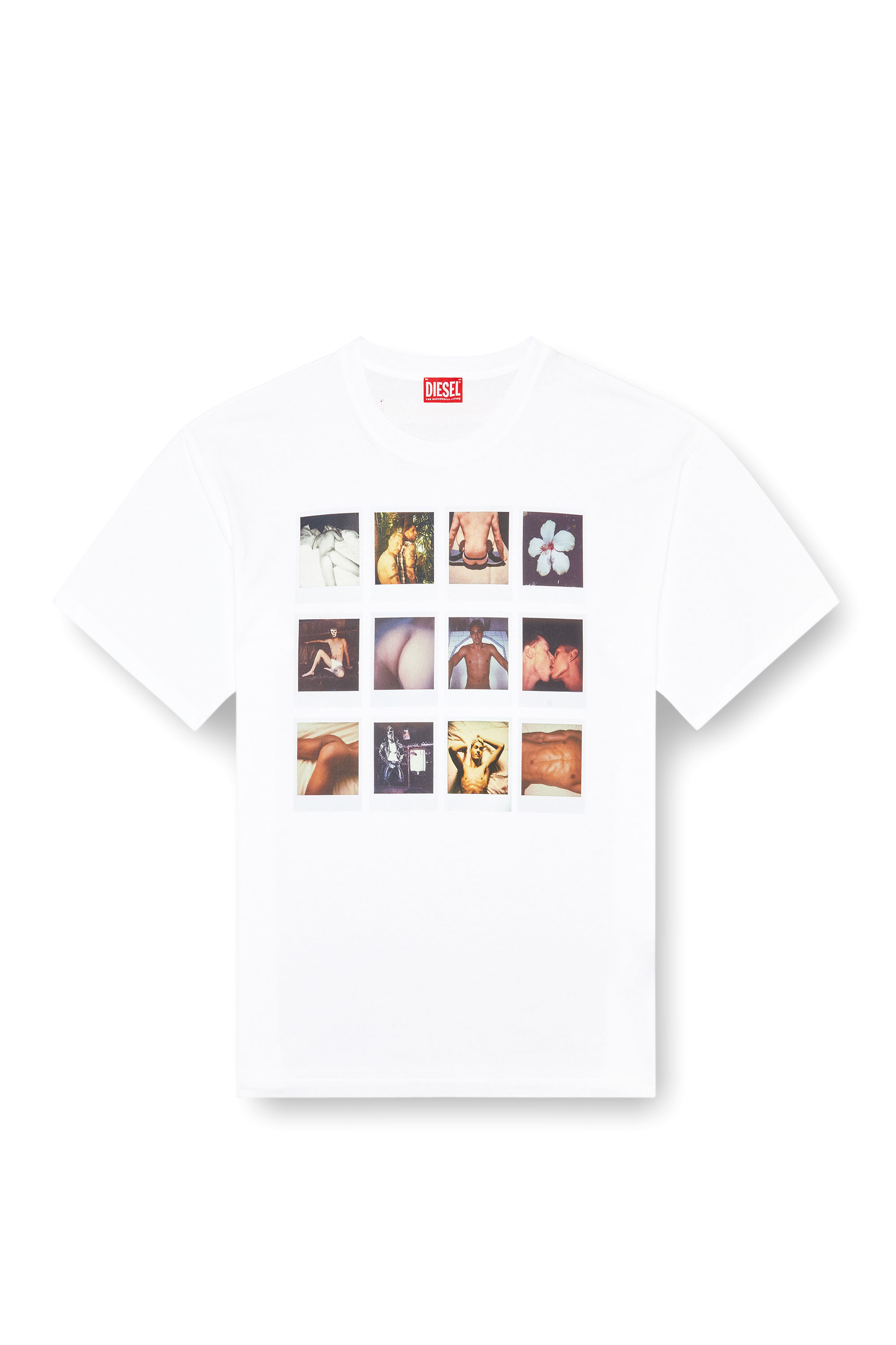 Diesel - PR-T-BOXT-SS, Unisex T-shirt with polaroid patches in White - Image 6