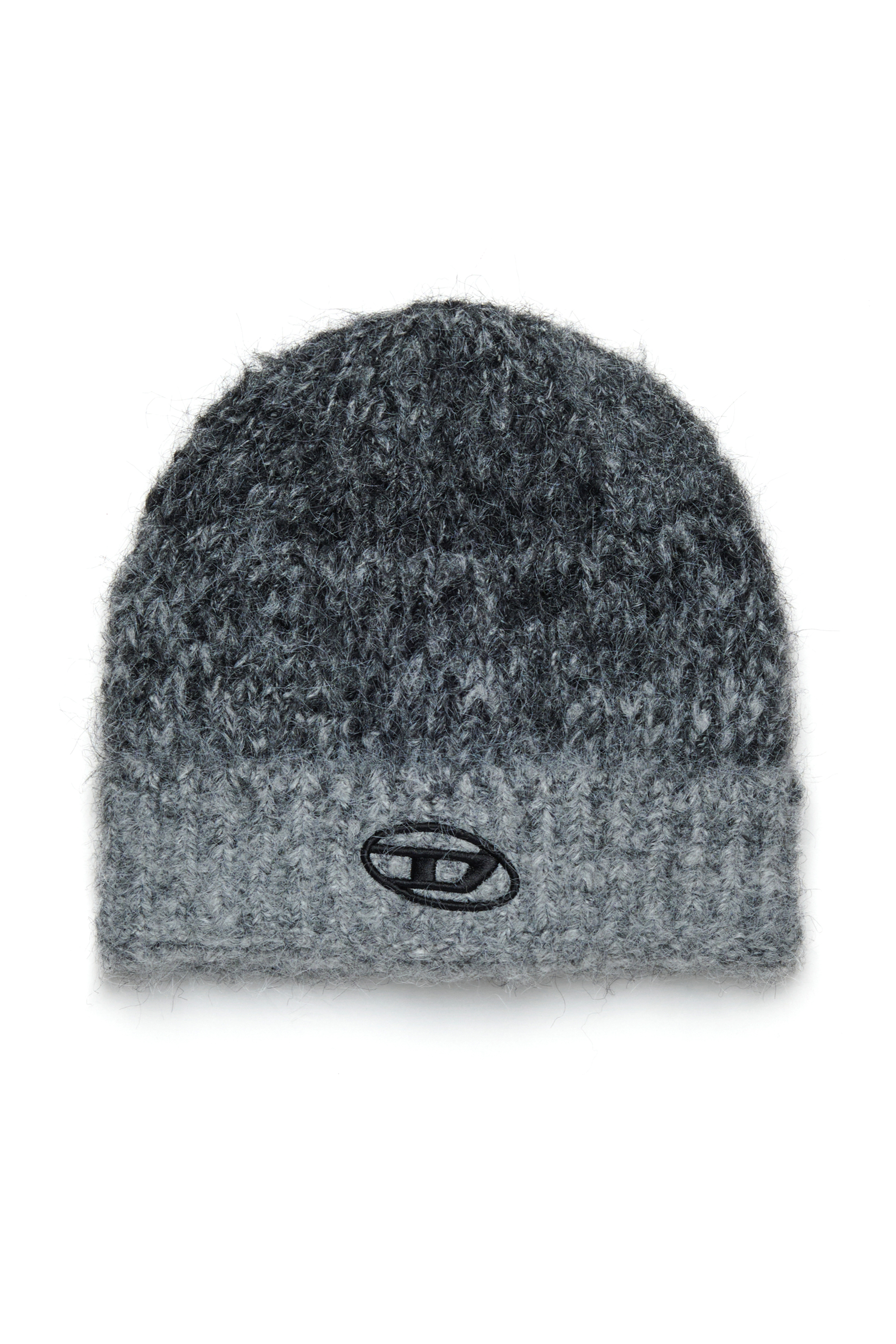 Diesel - FKPELO, Unisex's Wool-blend cap with embossed logo in Black - 1