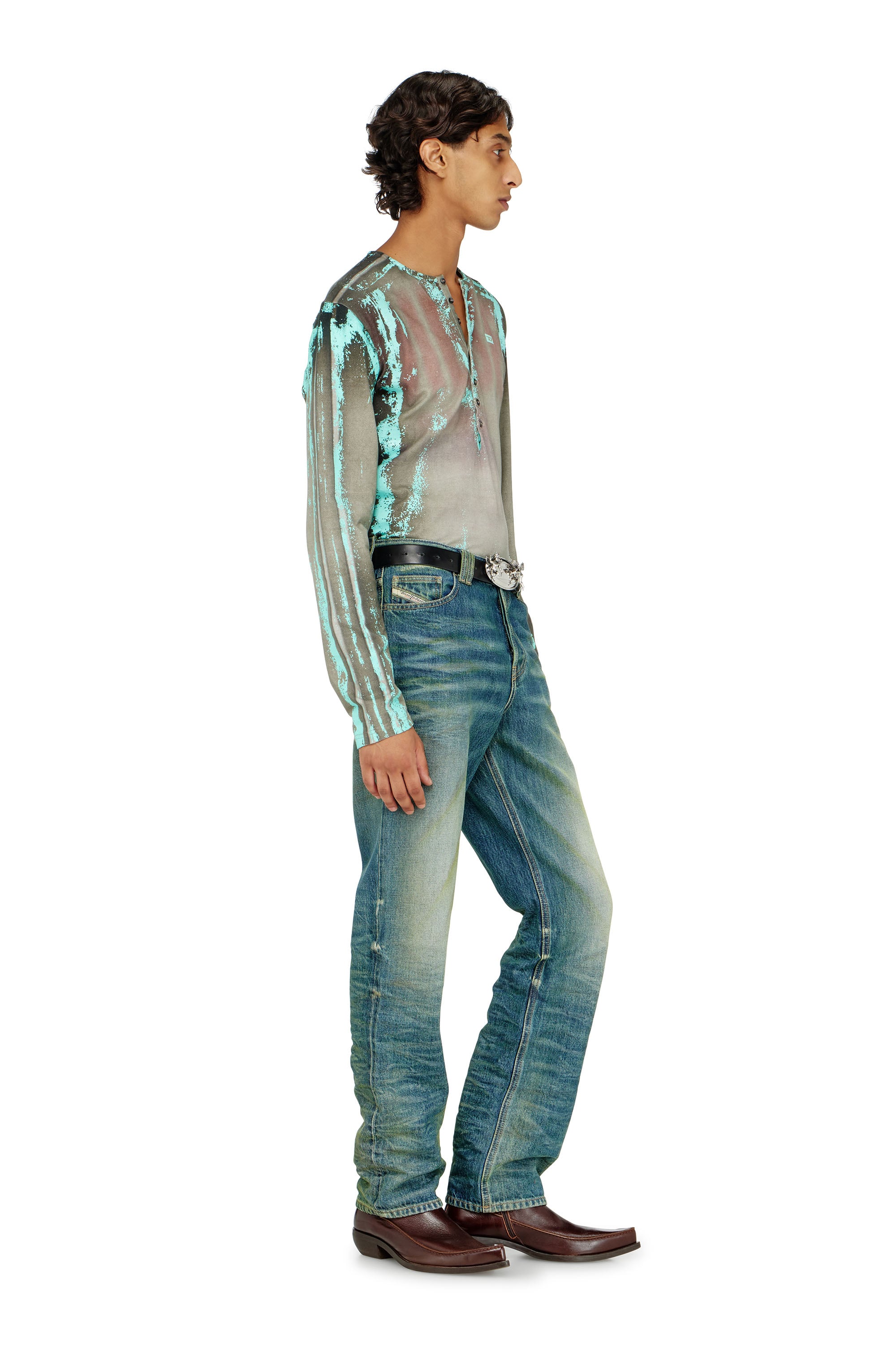 Diesel - Man's Regular Jeans 1991 D-Voeed 007FV, Medium blue - 3