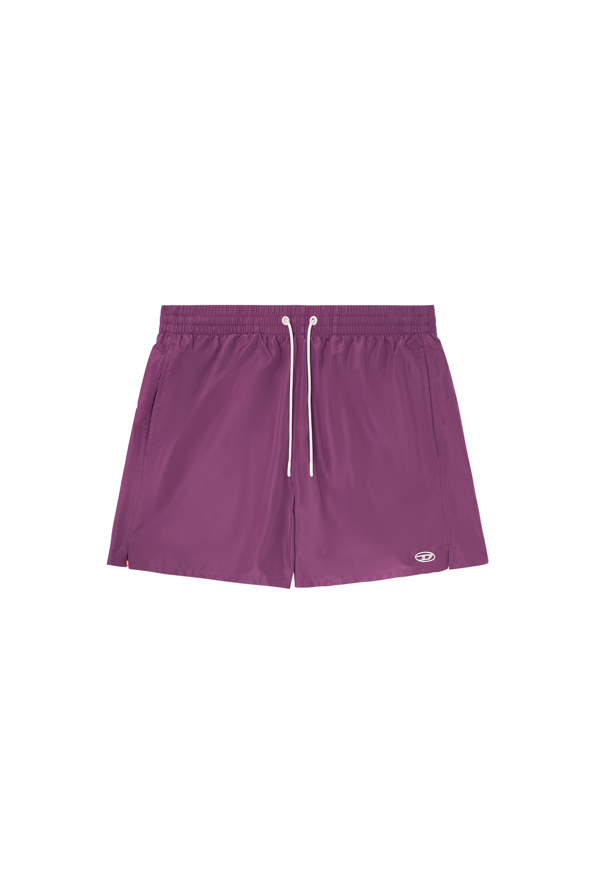 Diesel - GEORGE-41-UTLT, Man's Swim shorts with metallic Oval D logo in Violet - 3