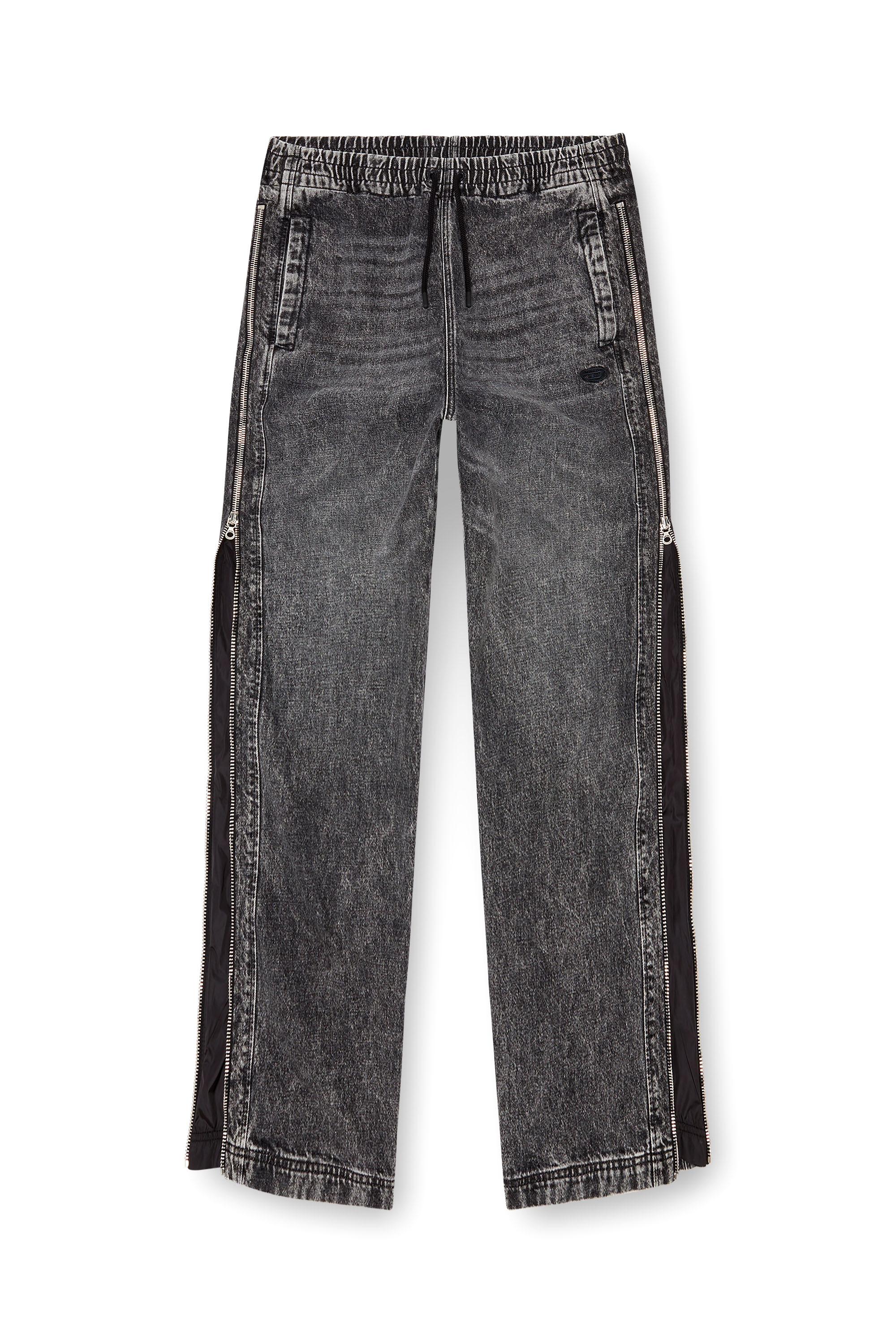 Diesel - Man's Relaxed Jeans D-Martian 09K24, Black/Dark grey - 5