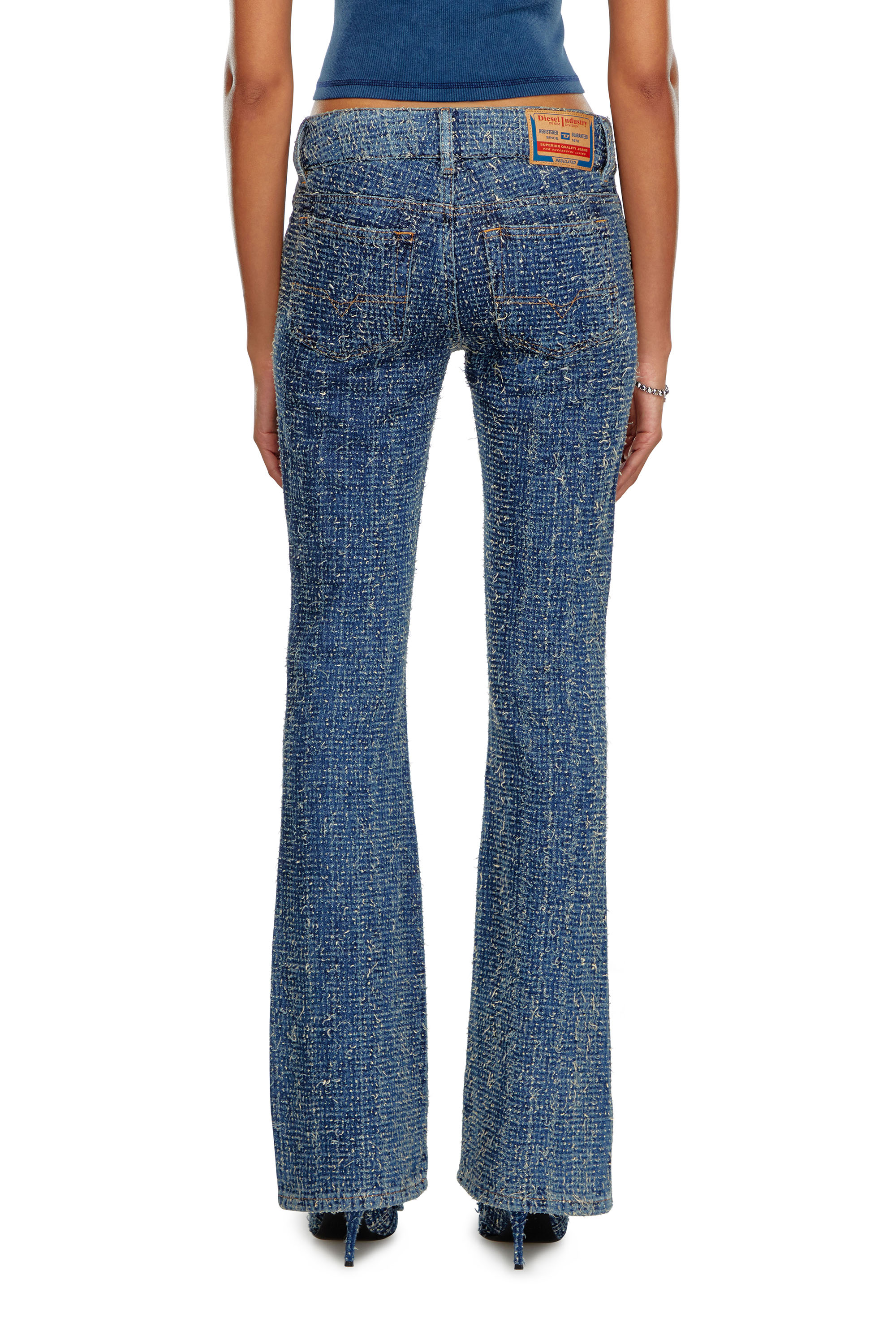 Diesel - Bootcut and Flare Jeans D-Ebush 0PGAH, Medium blue - Image 4