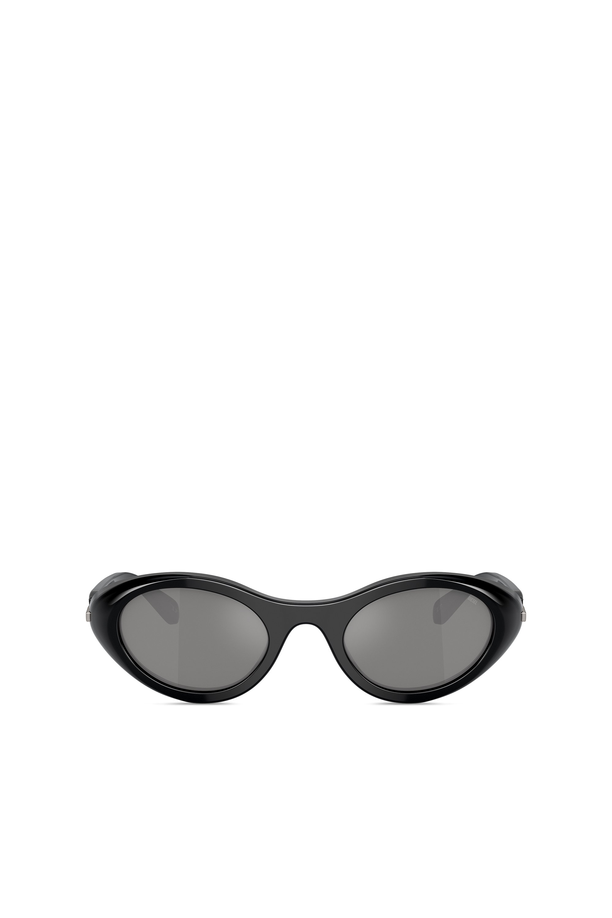 Diesel - 0DL2004, Unisex's Wrap-around shape sunglasses in Black/Flash mirror - 1