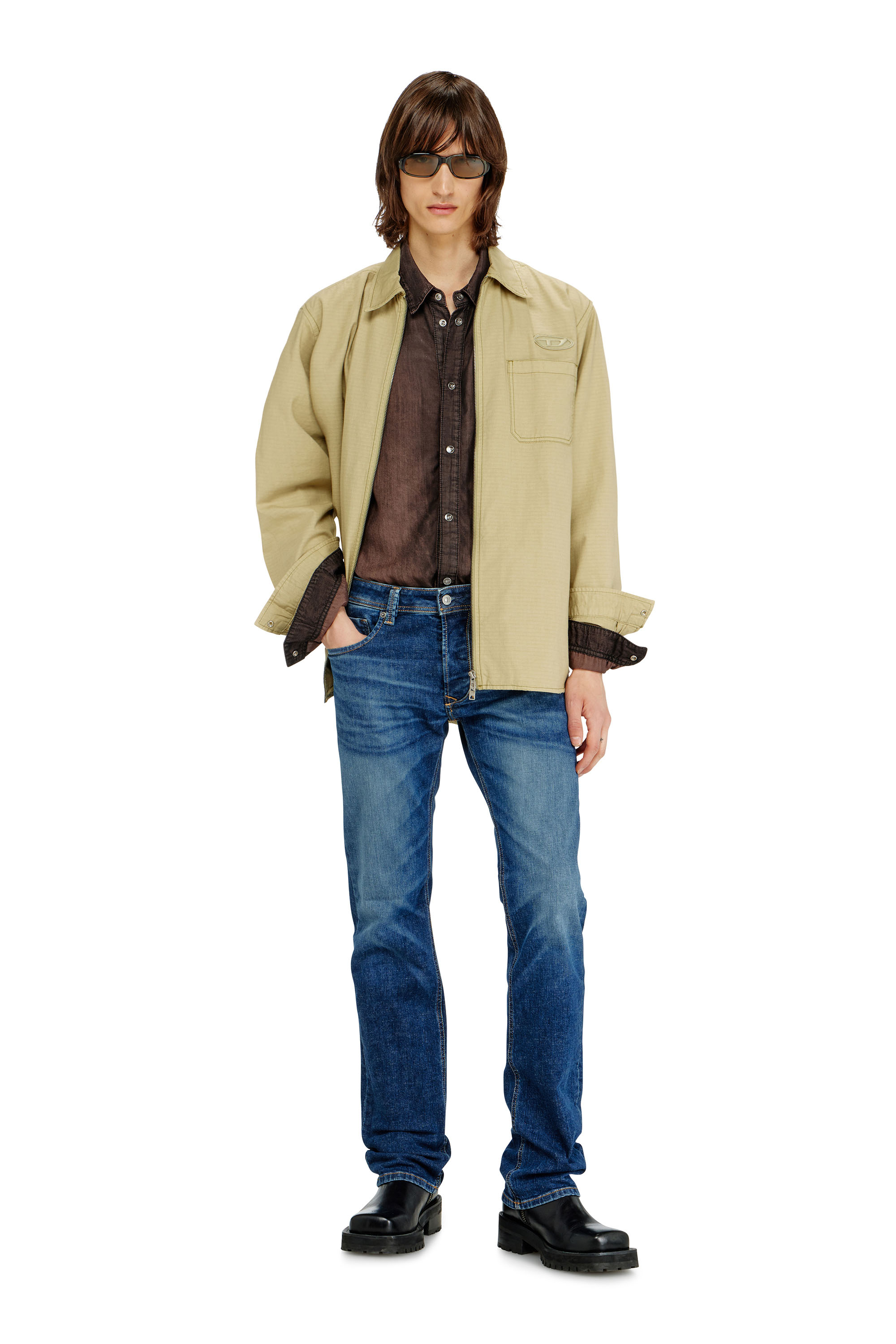 Diesel - Man's Regular Jeans 1985 Larkee 09J47, Dark Blue - 3