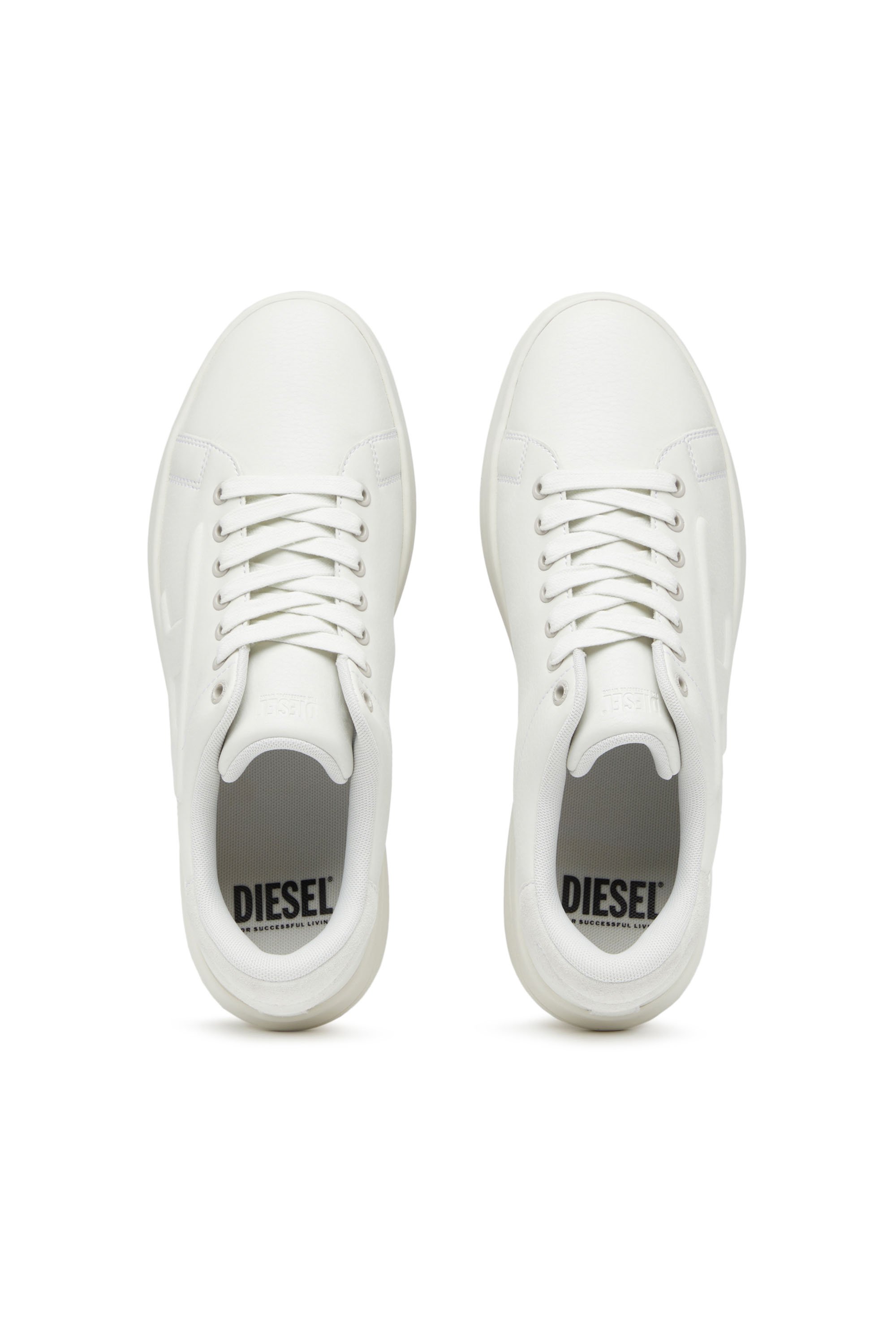 Diesel - S-ATHENE LOW W, Woman S-Athene Low-Sneakers with embossed D logo in White - Image 5
