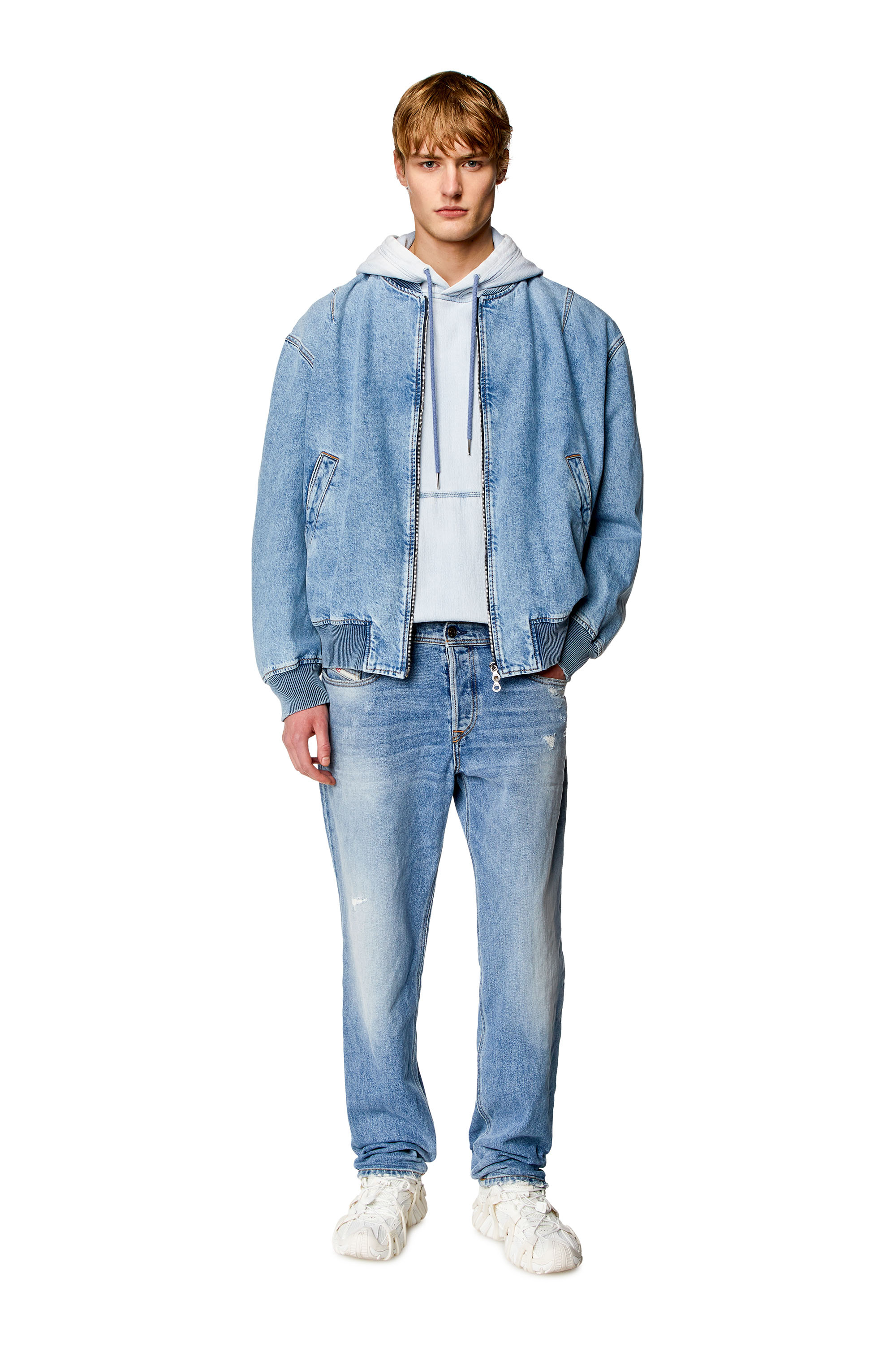Diesel - Man Tapered Jeans 2023 D-Finitive 09H46, Light Blue - Image 1