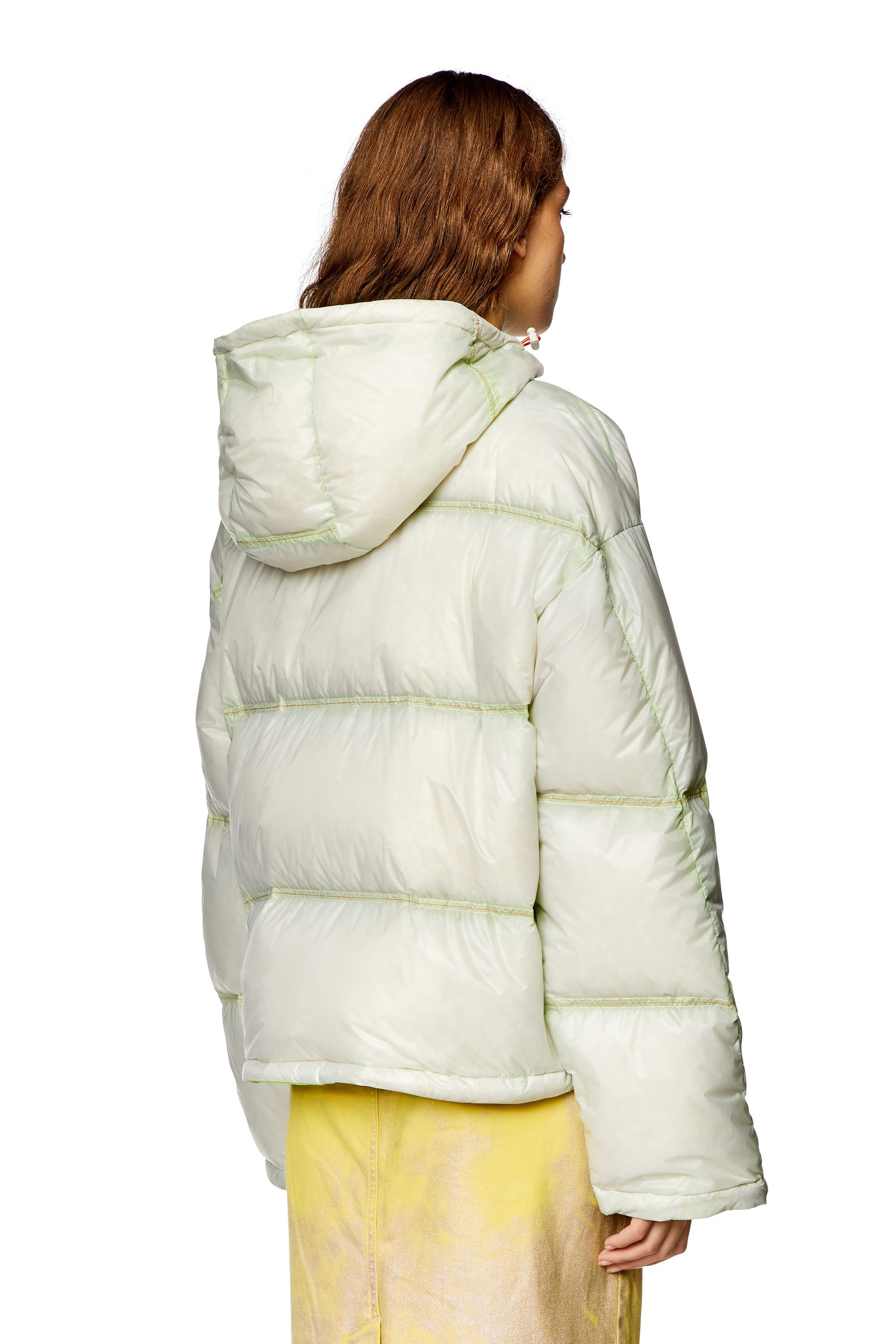 Diesel - W-BIRDY, Woman Down jacket in see-through ripstop in Multicolor - Image 3
