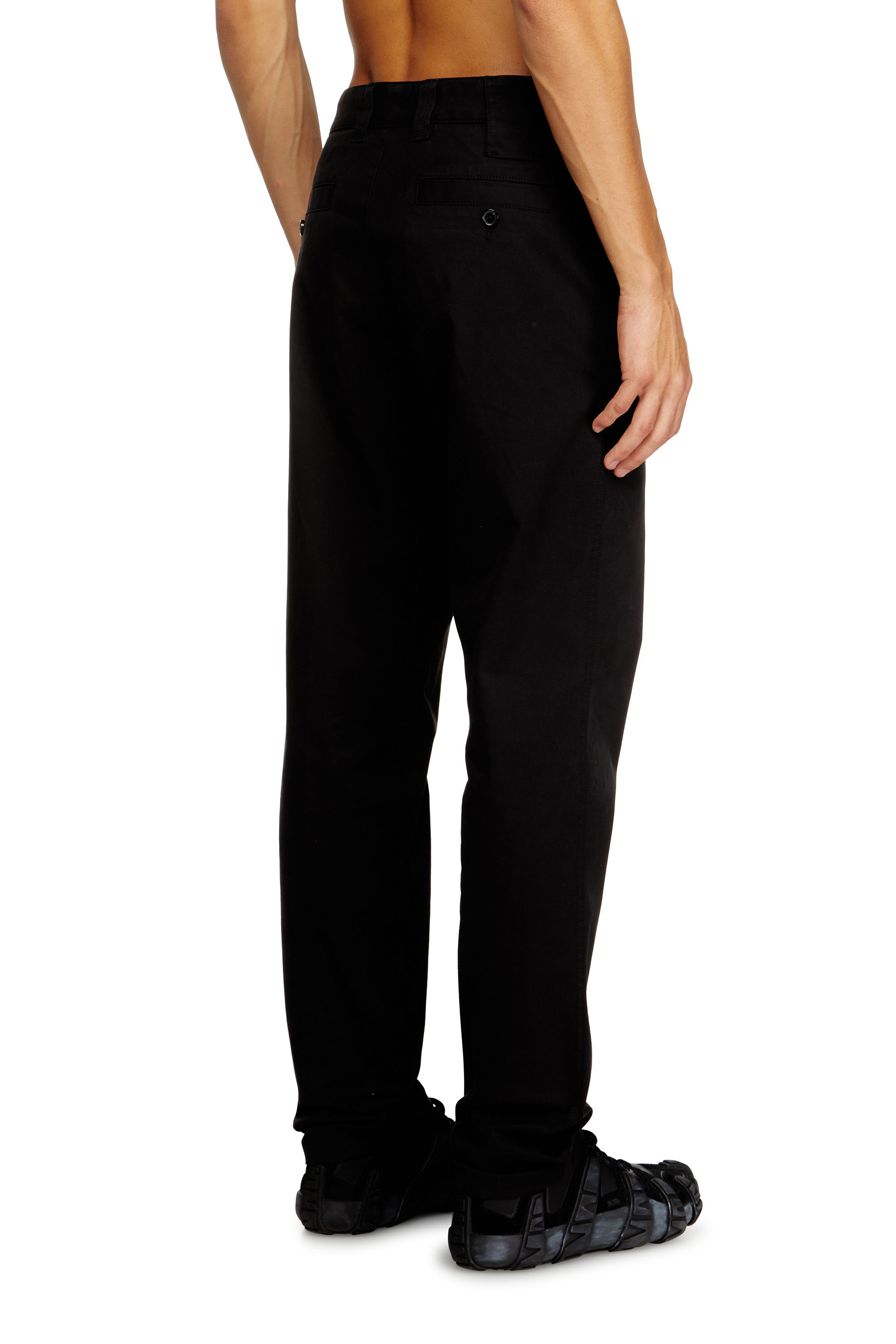 Diesel - P-DEFINE-EPCH, Man's Cotton pants with utility loop in Black - 4