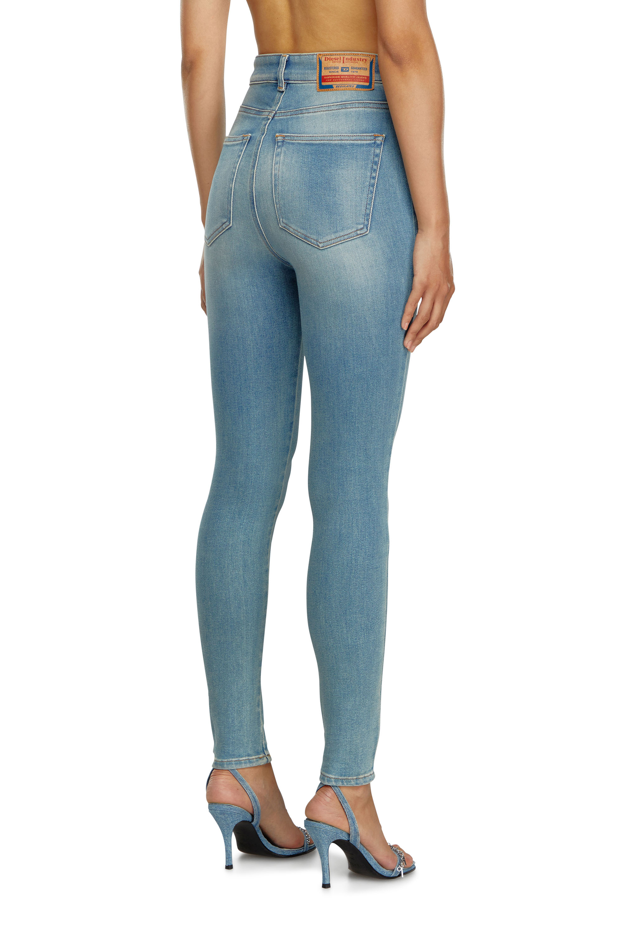 Diesel - Woman Super skinny Jeans 1984 Slandy-High 09J09, Light Blue - Image 3