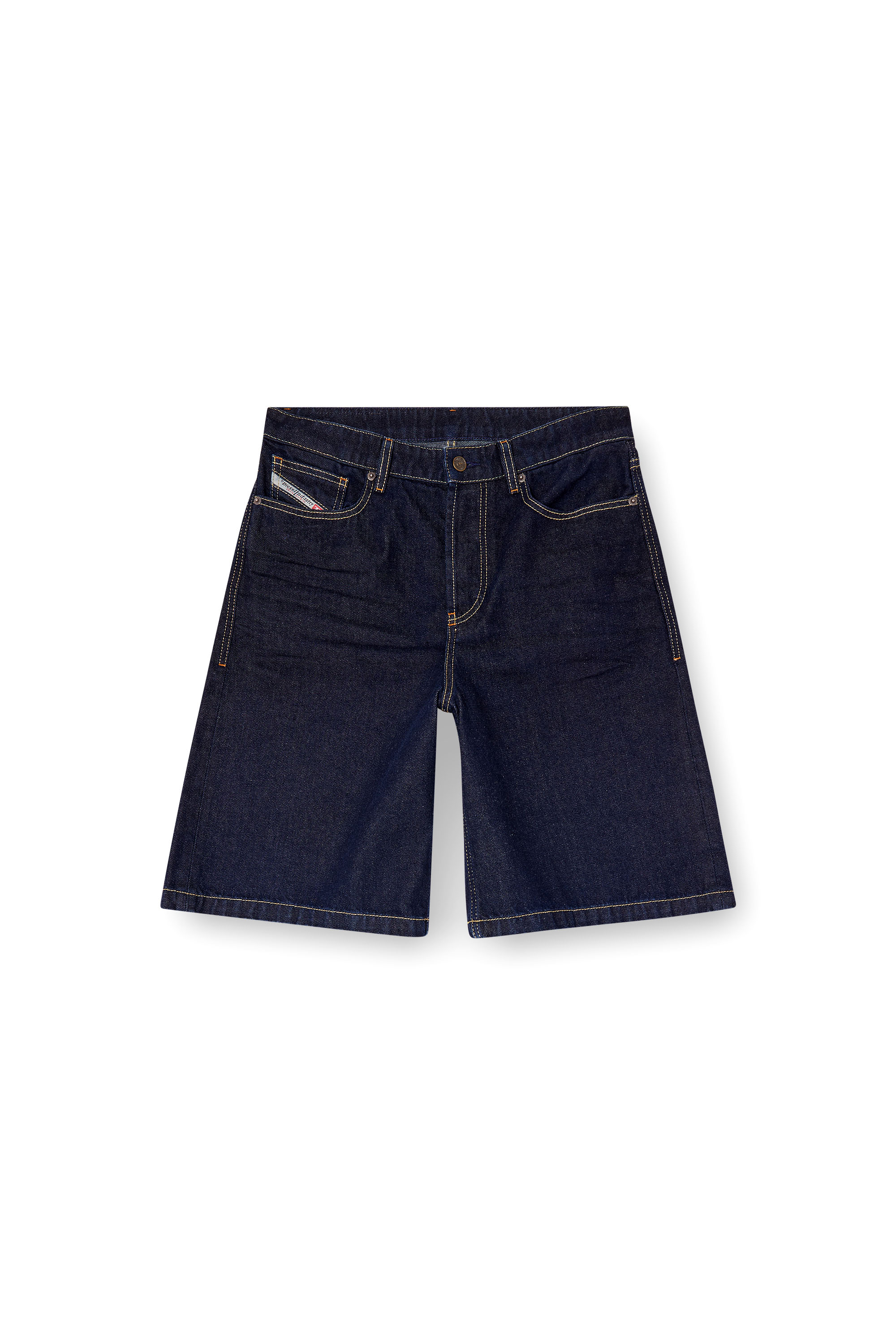 Diesel - DE-SIRE-SHORT, Woman's Shorts in clean-wash denim in Dark Blue - 2