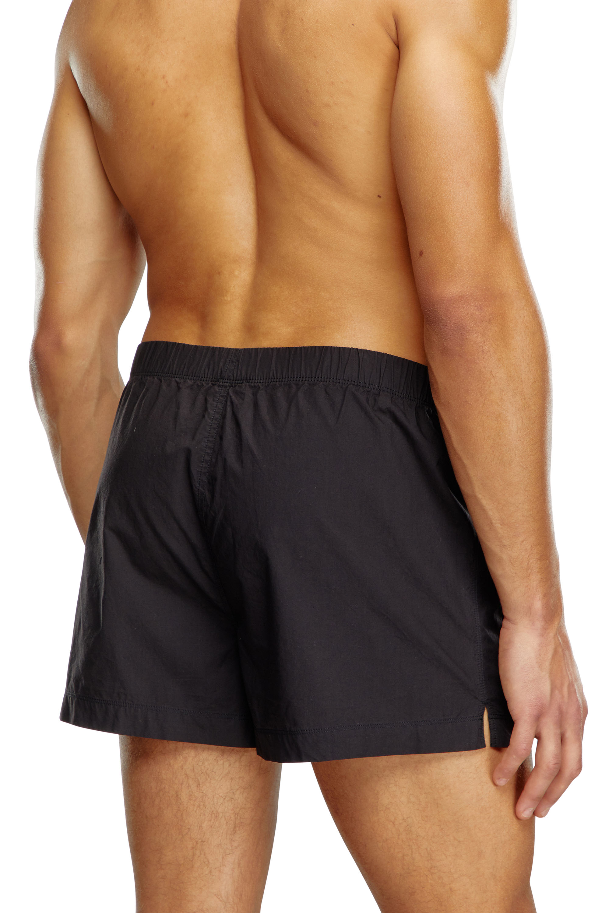 Diesel - UUBX-STARK, Unisex Plain boxers with Oval D embroidery in Black - Image 3